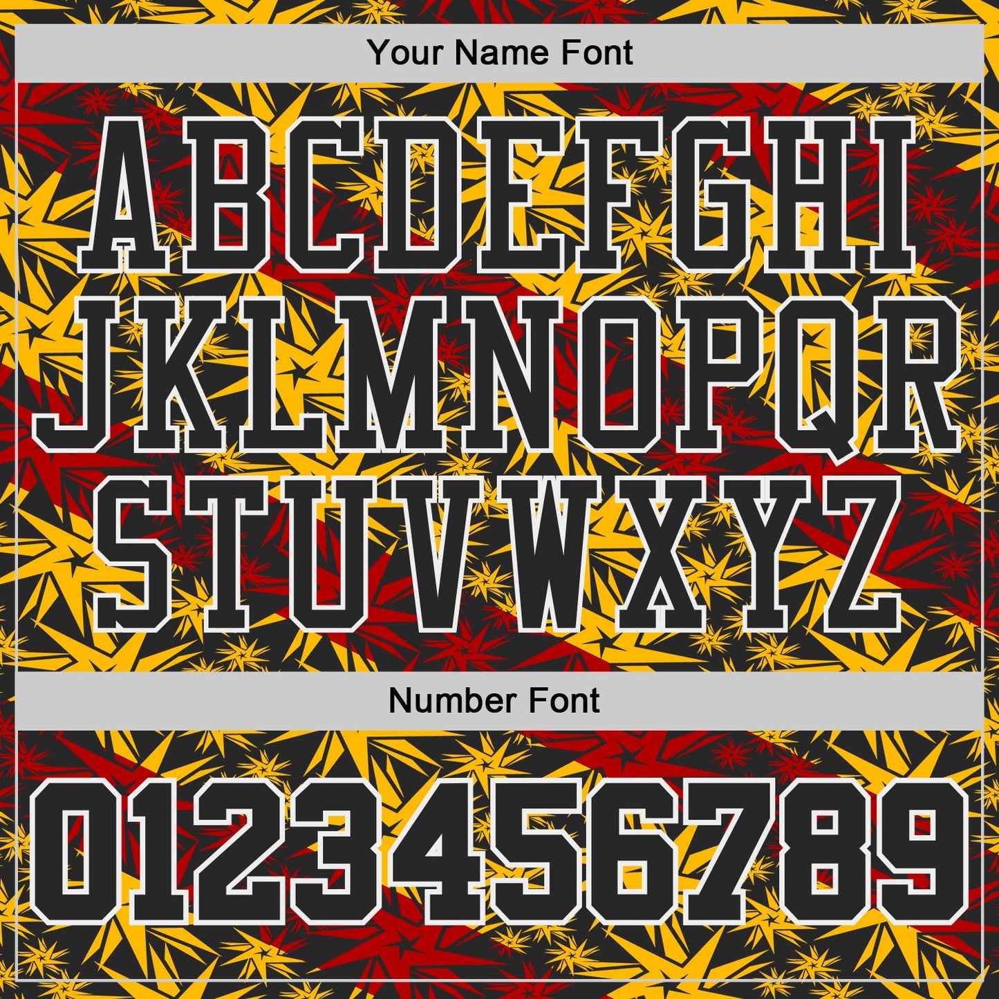 Custom Black Gold Red-White Star Gradient Round Neck Sublimation Basketball Uniform Jersey view 4