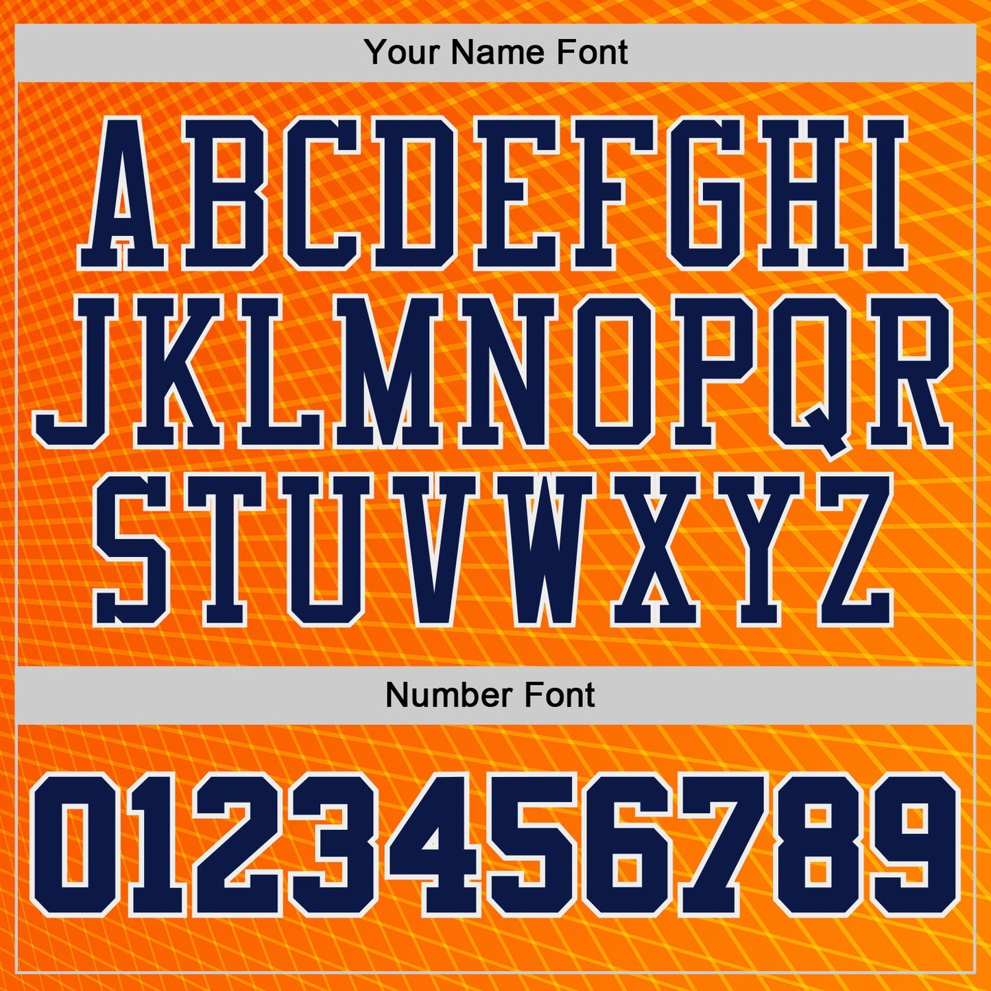 Custom Orange Navy White-Gold Diamond Grid Gradient Round Neck Sublimation Basketball Uniform Jersey view 4