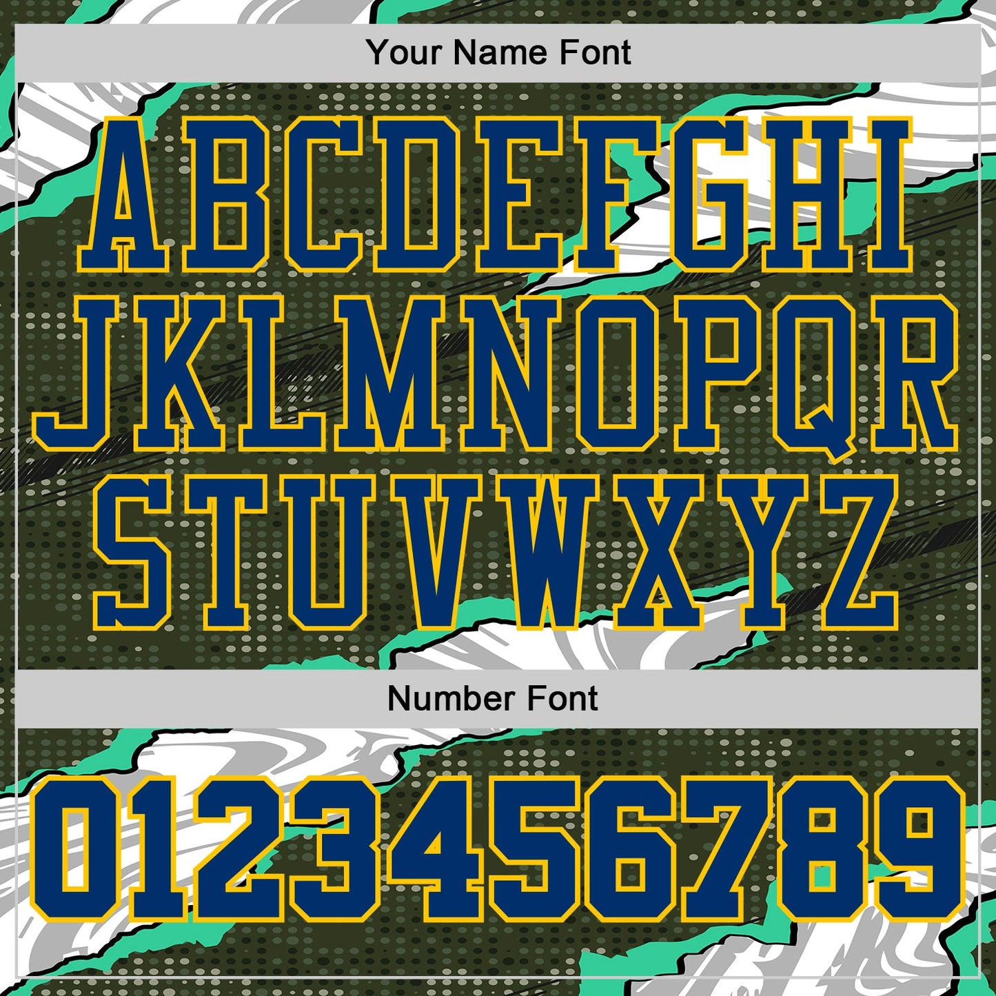 Custom Camo US Navy Blue-Yellow Digital Camouflage Torn Paper Style Round Neck Sublimation Salute To Service Basketball Uniform Jersey view 4