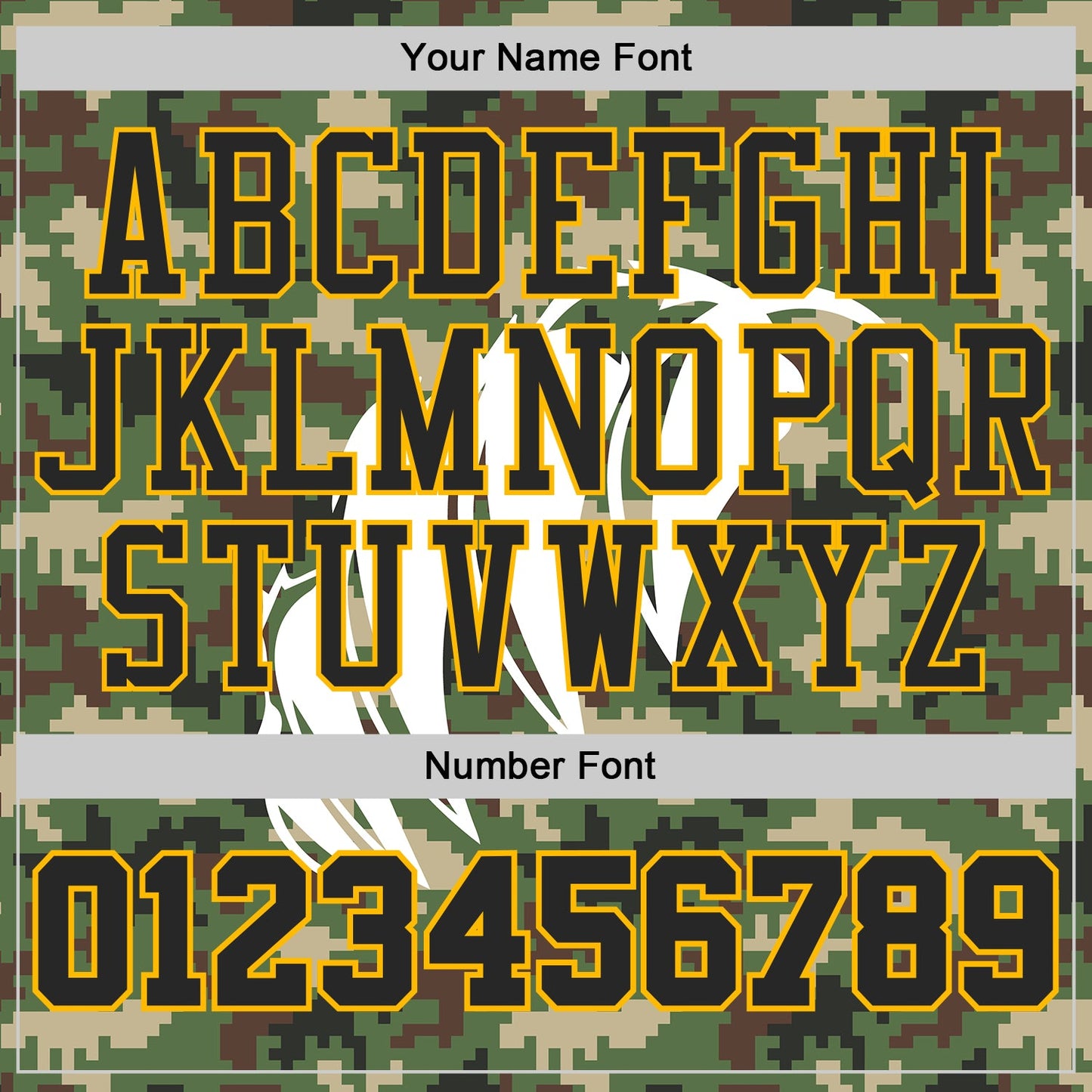 Custom Camo Black-Gold Woodland Camouflage Claw Round Neck Sublimation Salute To Service Basketball Uniform Jersey view 4