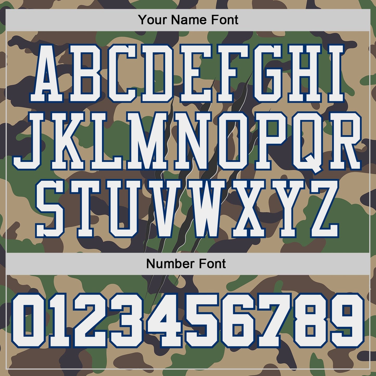 Custom Camo White-US Navy Blue Digital Camouflage Claw Round Neck Sublimation Salute To Service Basketball Uniform Jersey view 4