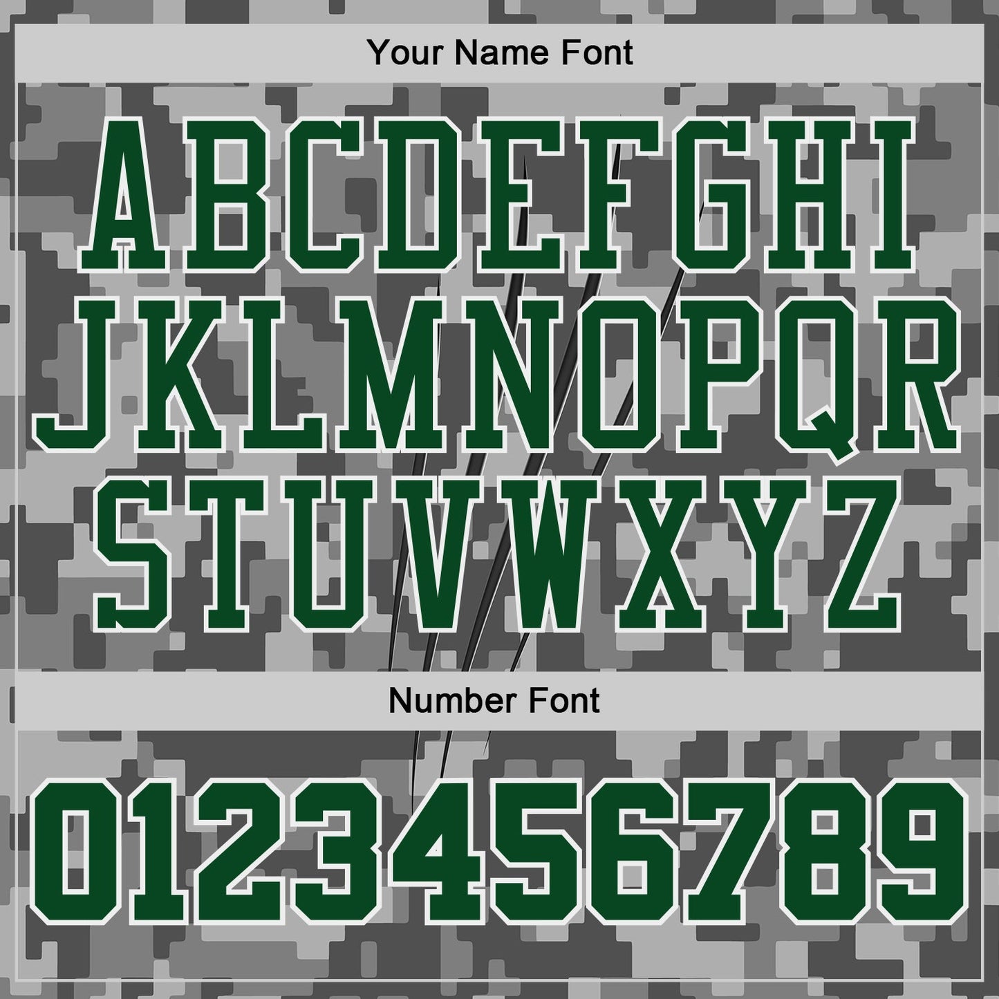 Custom Camo Green-White Digital Camouflage Claw Round Neck Sublimation Salute To Service Basketball Uniform Jersey view 4