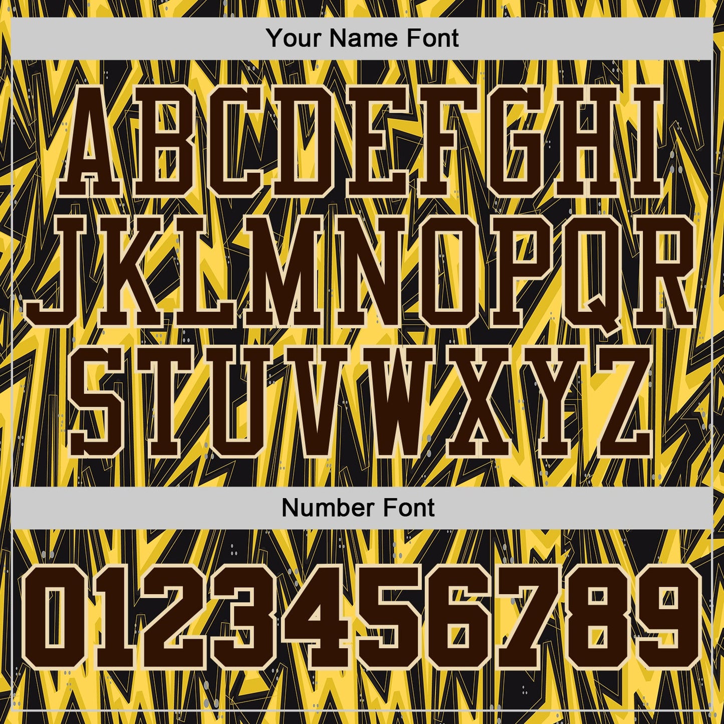Custom Black Brown Yellow-Cream Edgy Lightning Round Neck Sublimation Basketball Uniform Jersey view 4