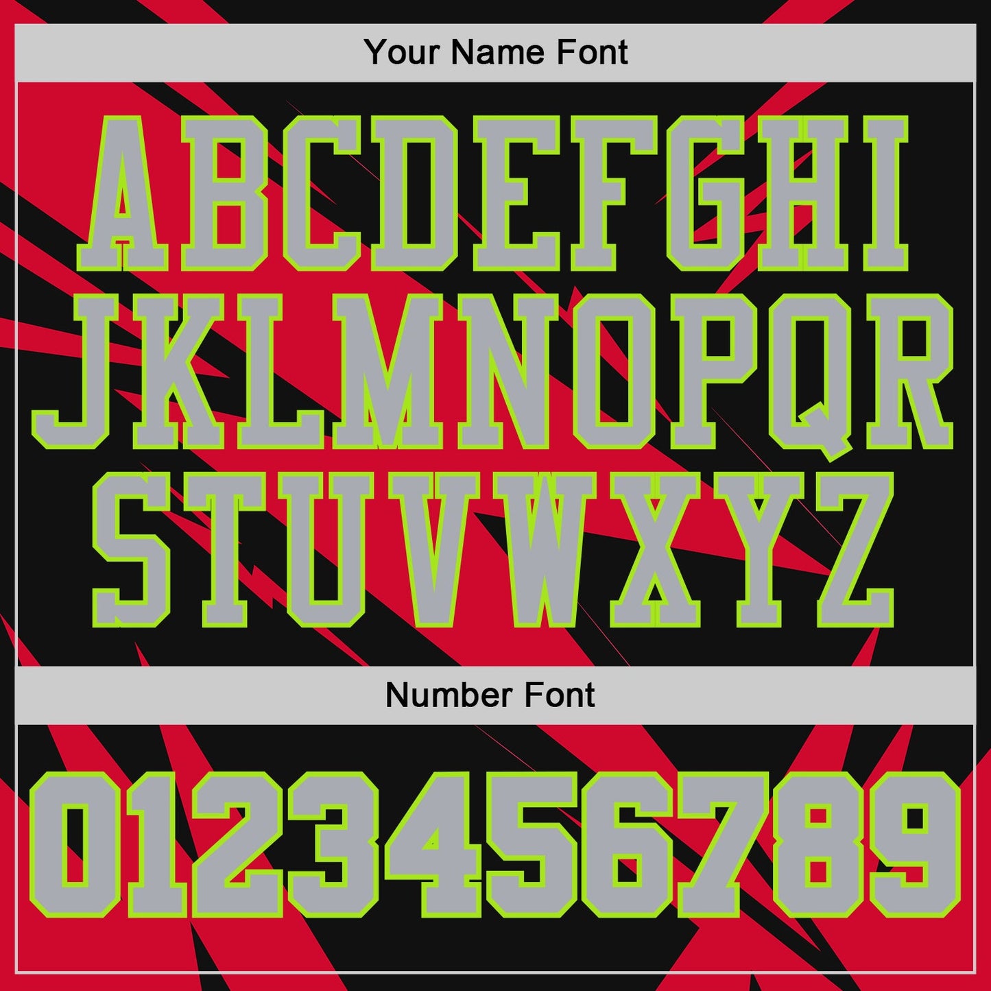 Custom Black Gray Red-Neon Green Abstract Lightning Round Neck Sublimation Basketball Uniform Jersey view 4
