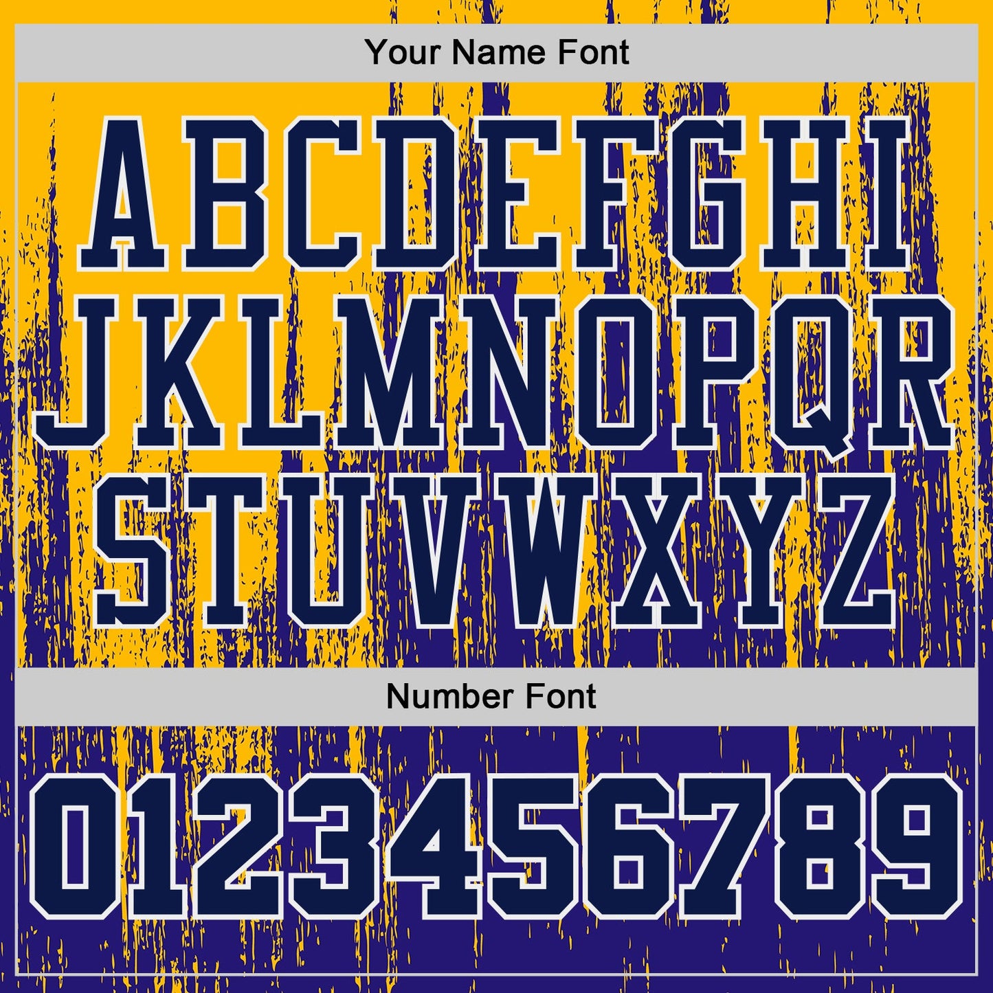 Custom Dark Purple Navy Gold-White Grunge Paint Round Neck Sublimation Basketball Uniform Jersey view 4