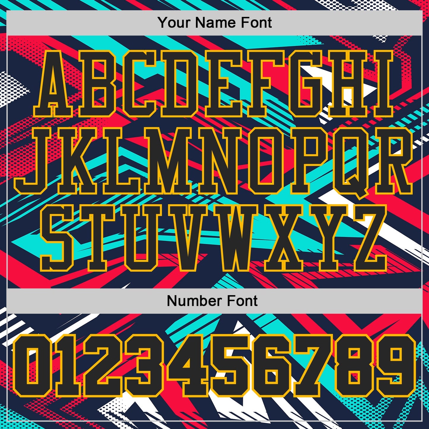 Custom Blue Black Red-Gold Geometric Abstract Triangle Round Neck Sublimation Basketball Uniform Jersey view 4