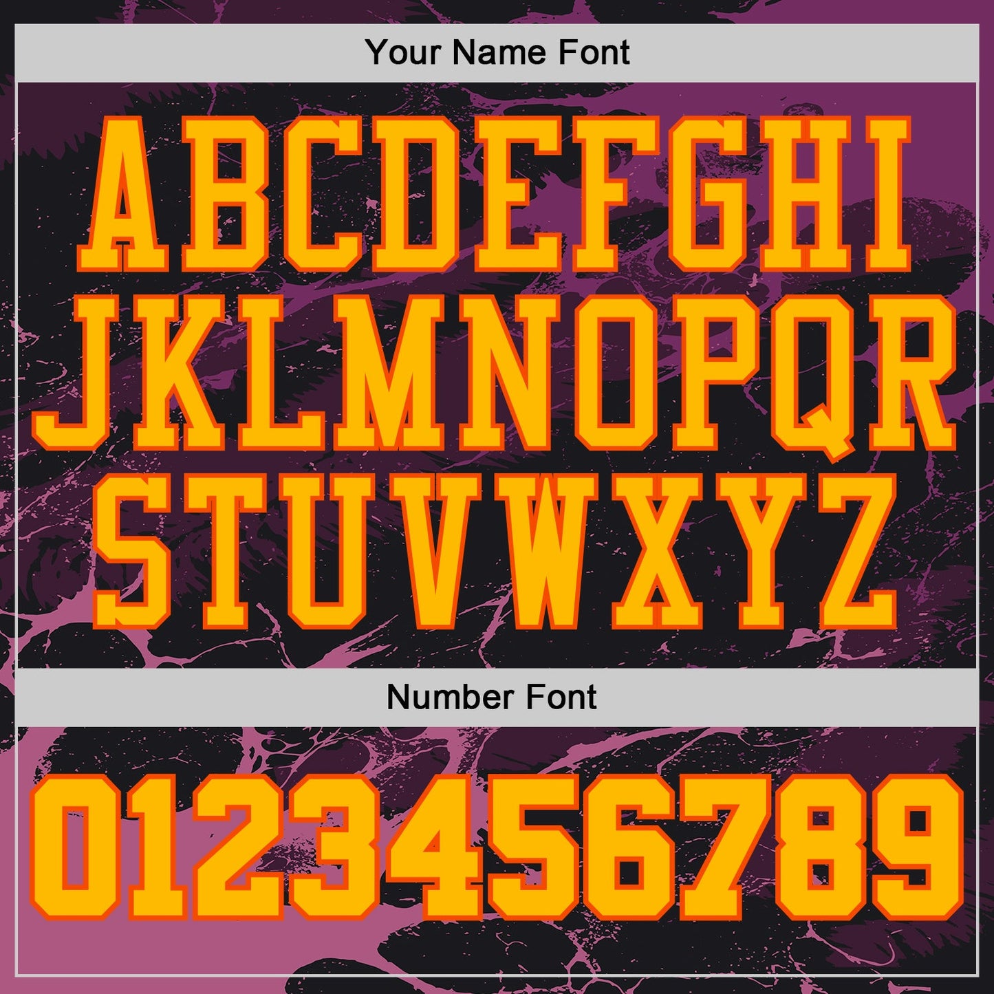 Custom Black Gold Purple-Orange Abstract Liquid Marble Lava Round Neck Sublimation Basketball Uniform Jersey view 4