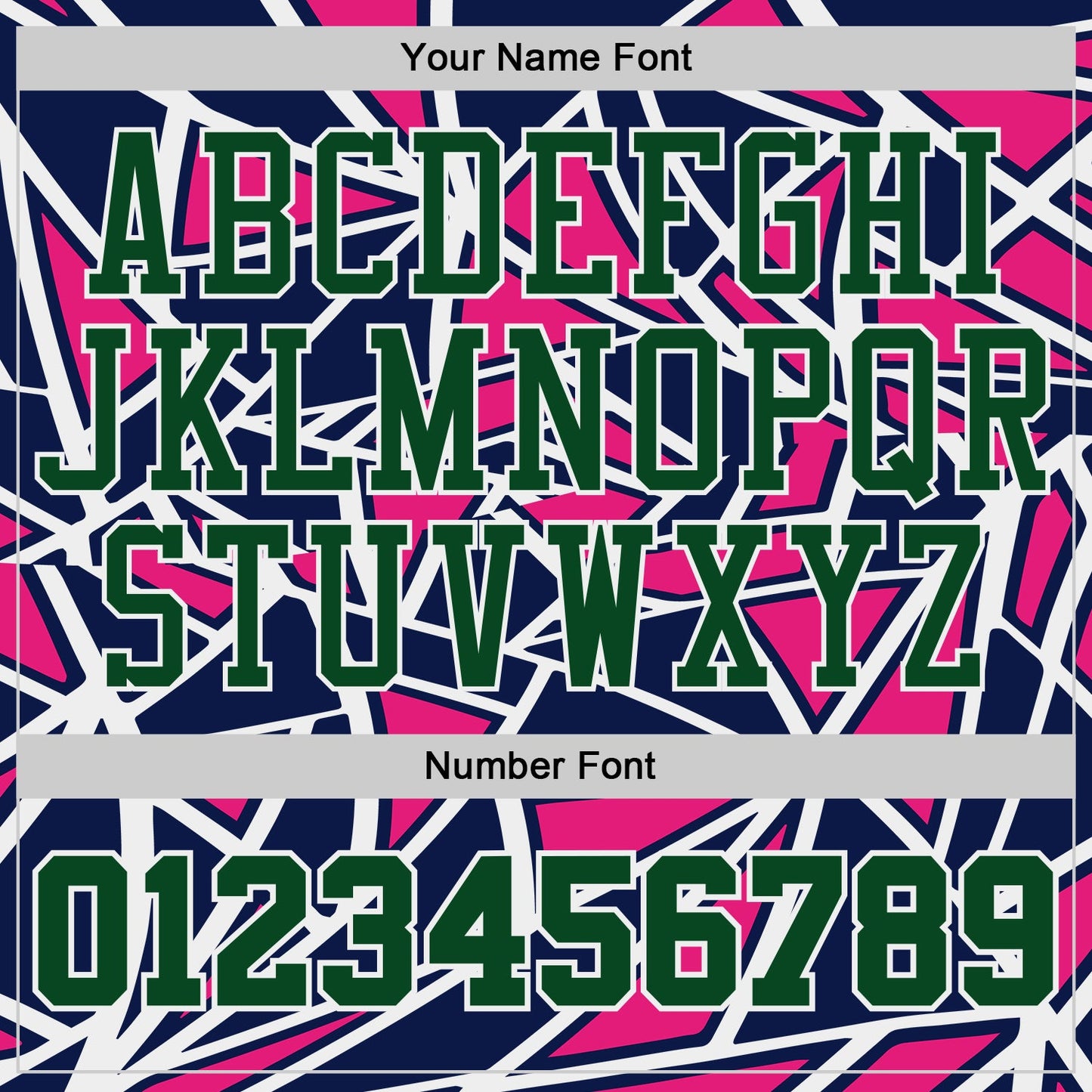 Custom Navy Green Hot Pink-White Abstract Geometric Shards Round Neck Sublimation Basketball Uniform Jersey view 4