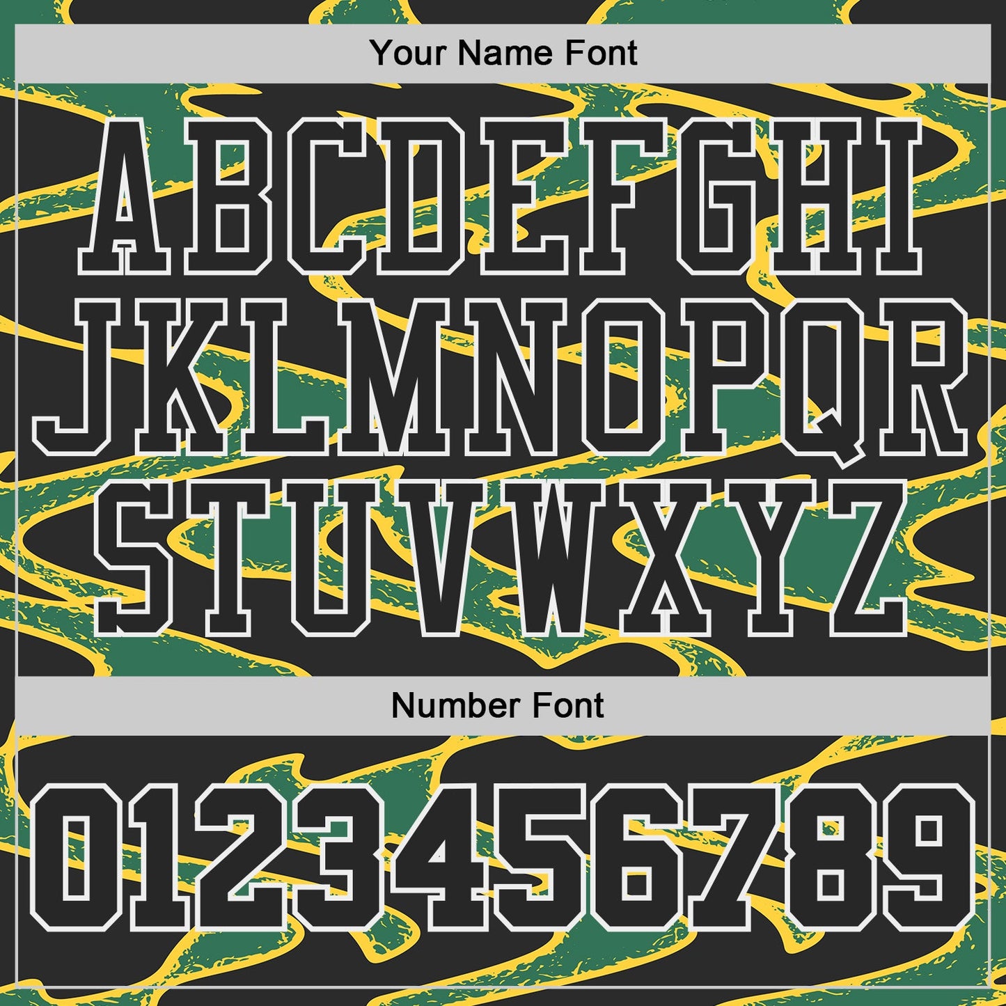 Custom Black Green Yellow-White Abstract Liquid Round Neck Sublimation Basketball Uniform Jersey view 4