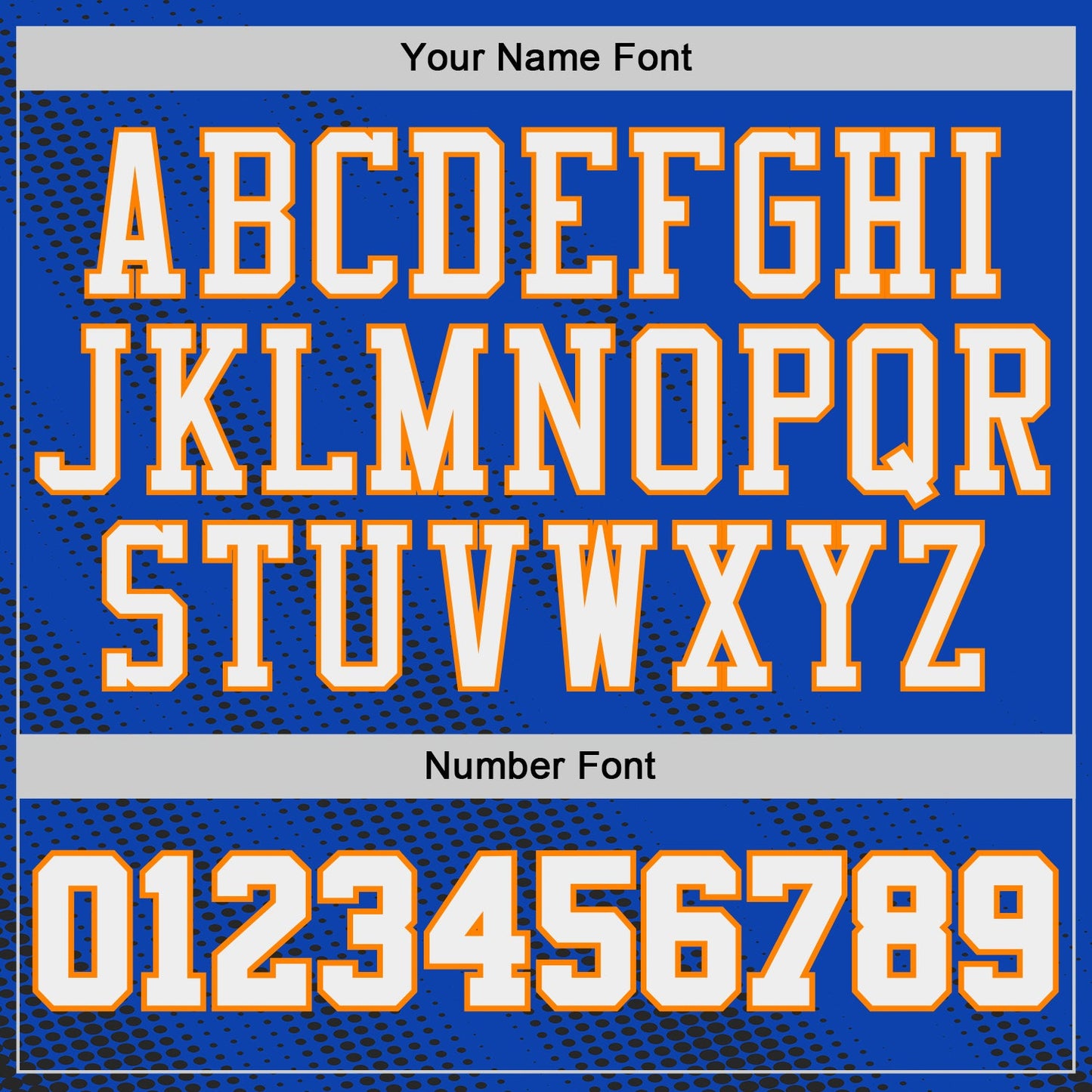 Custom Thunder Blue White Bay Orange-Black Gradient Dot Round Neck Sublimation Basketball Uniform Jersey view 4