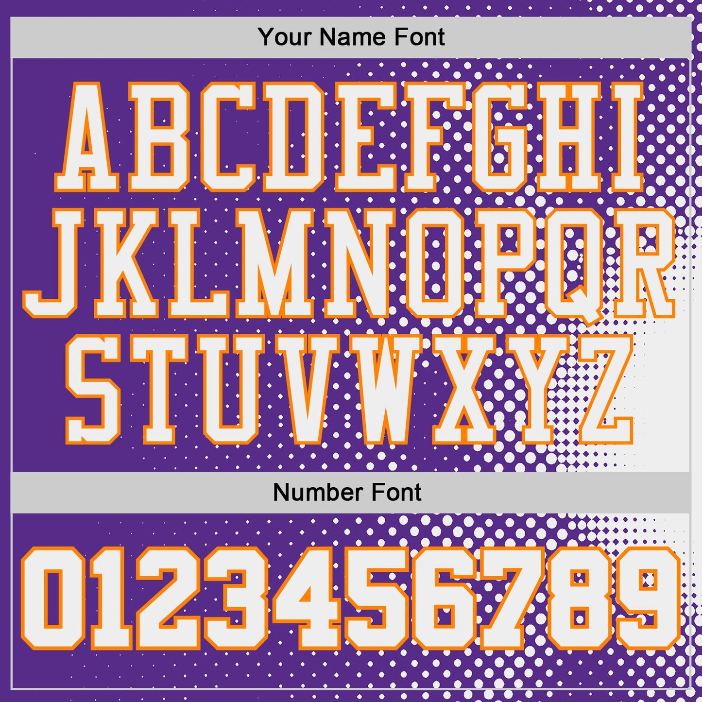 Custom Purple White-Bay Orange Gradient Dot Round Neck Sublimation Basketball Uniform Jersey view 4
