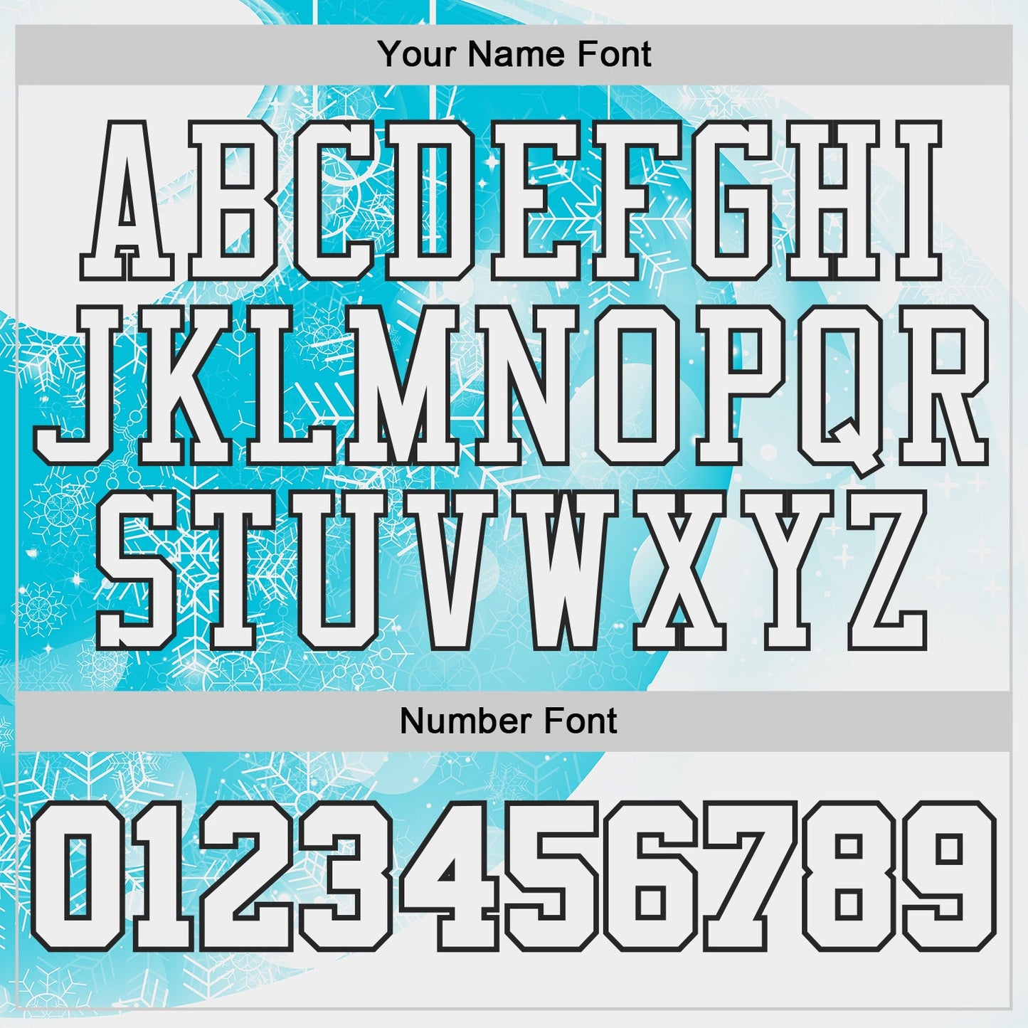Custom White Lakes Blue-Black Winter Snowflake Gradient Round Neck Sublimation Basketball Uniform Jersey view 4
