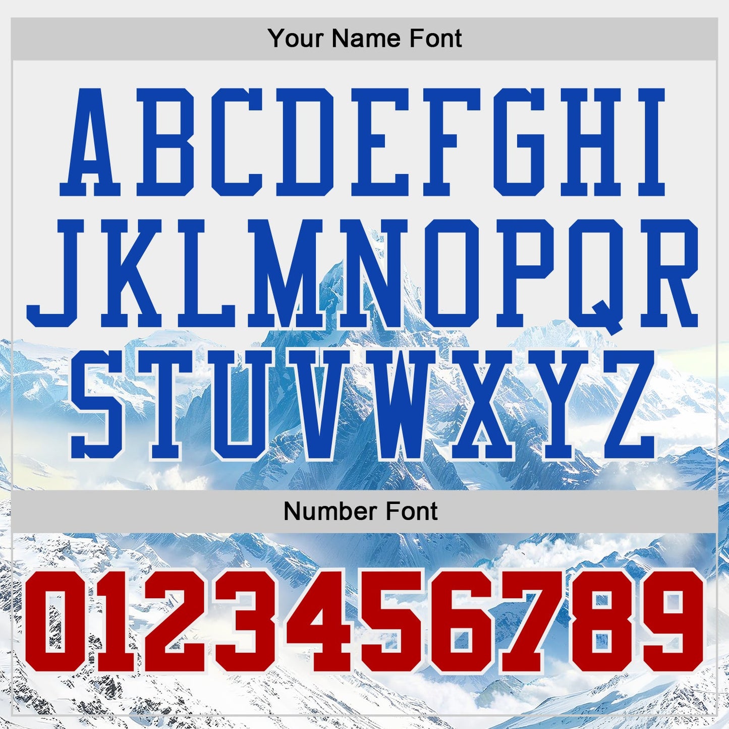 Custom White Red Blue-Thunder Blue Snow Mountain Gradient Round Neck Sublimation Basketball Uniform Jersey view 4