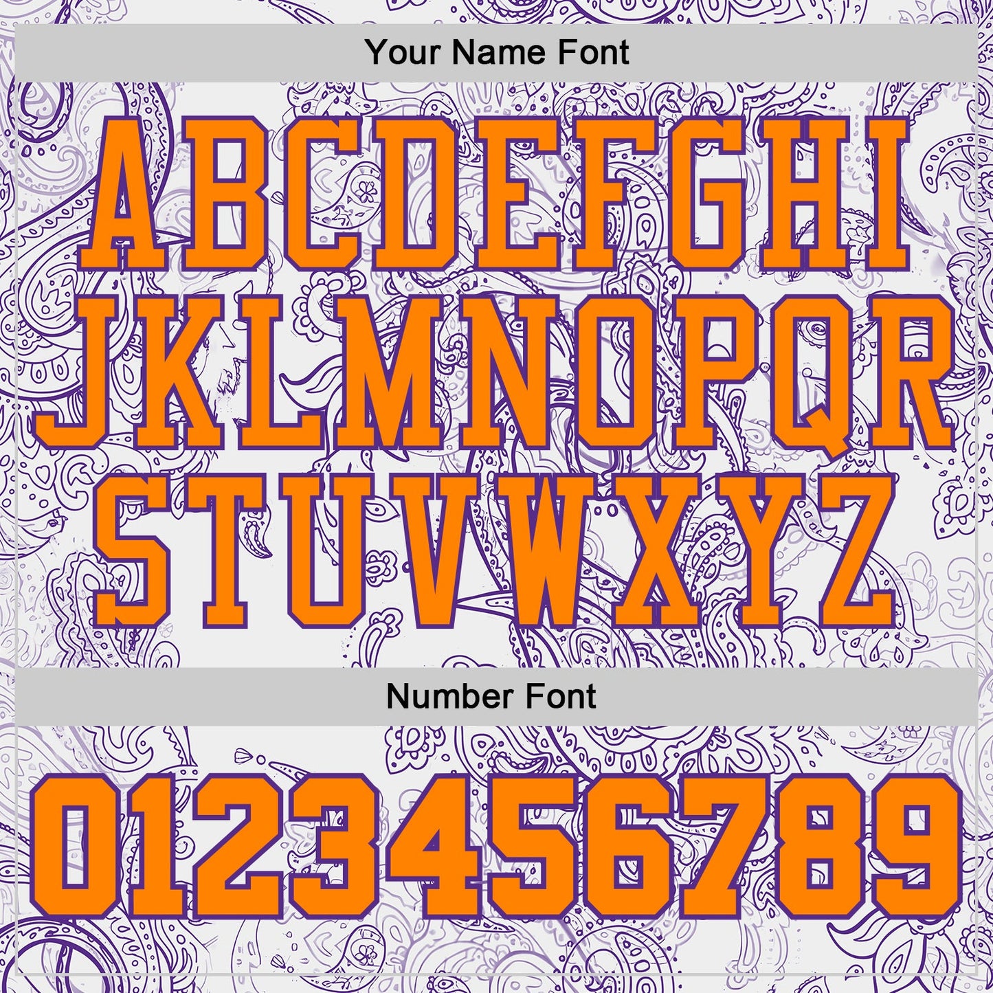Custom White Bay Orange-Purple Paisley Bandana Round Neck Sublimation Basketball Uniform Jersey view 4