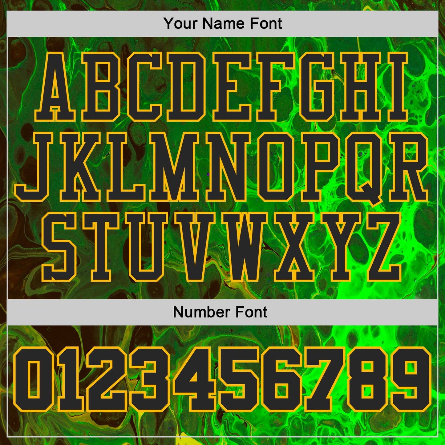 Custom Green Black-Gold Psychedelic Acid Fluid Round Neck Sublimation Basketball Uniform Jersey view 4