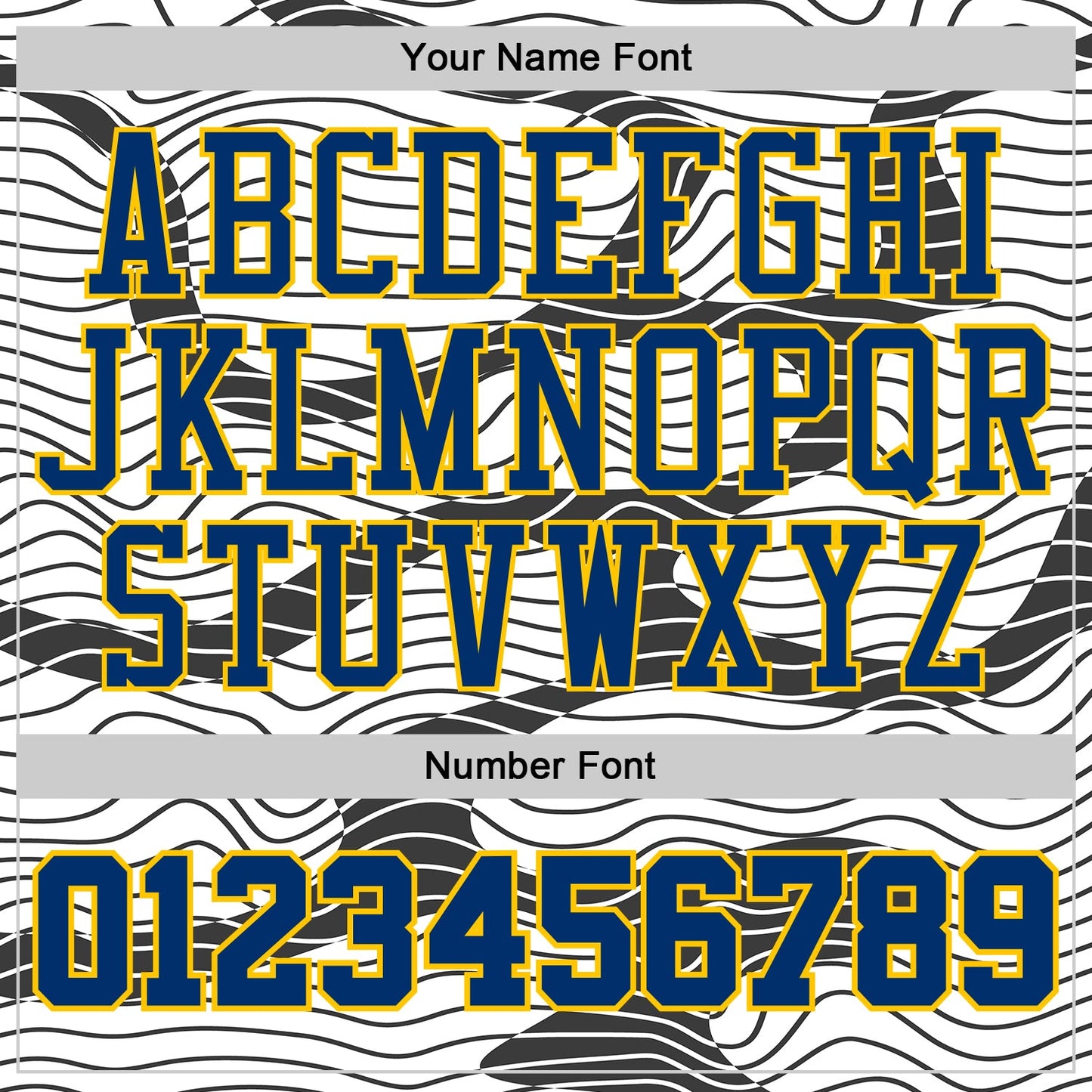 Custom White US Navy Blue Black-Yellow Abstract Wave Round Neck Sublimation Basketball Uniform Jersey view 4