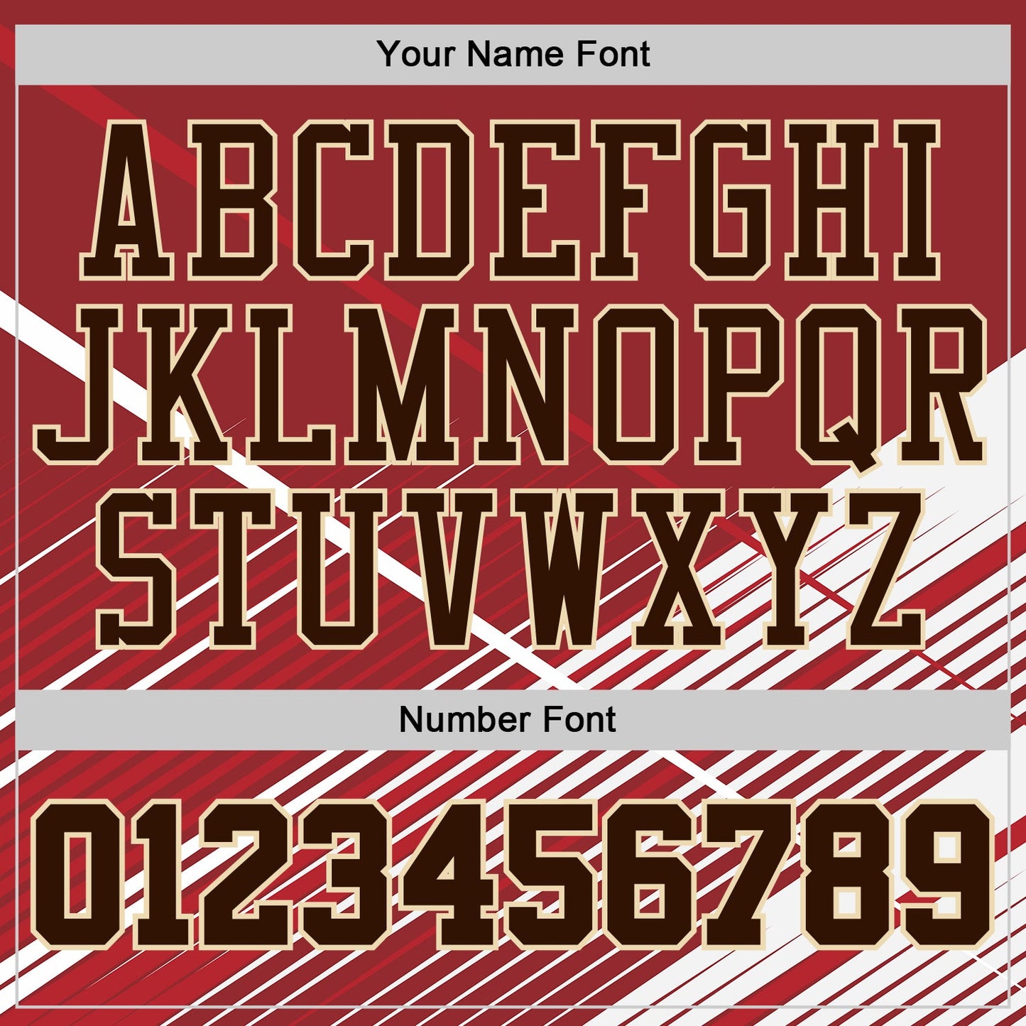 Custom Red Brown White-Cream Abstract Geometric Lines Round Neck Sublimation Basketball Uniform Jersey view 4