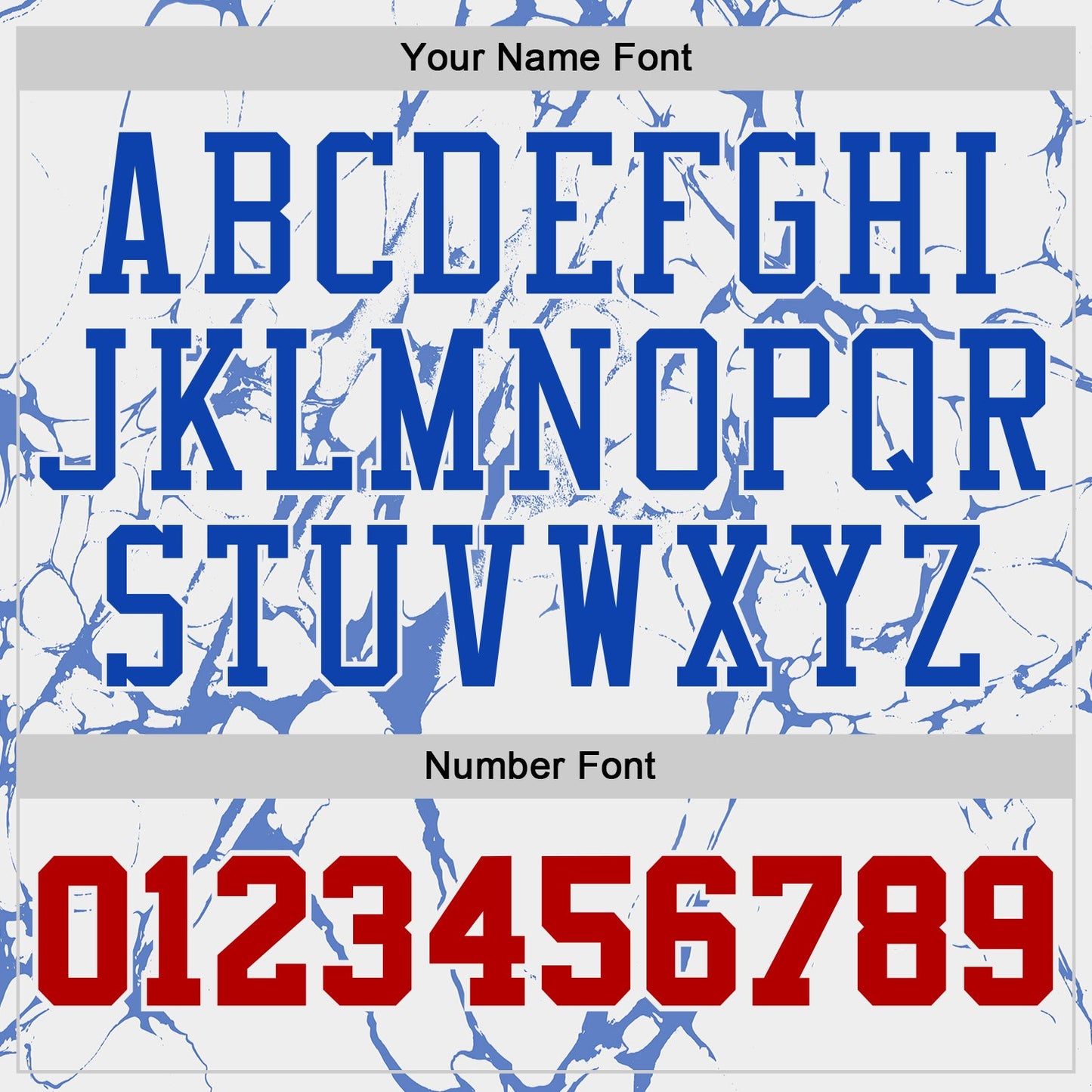 Custom White Red-Thunder Blue Marble Swirl Round Neck Sublimation Basketball Uniform Jersey view 4
