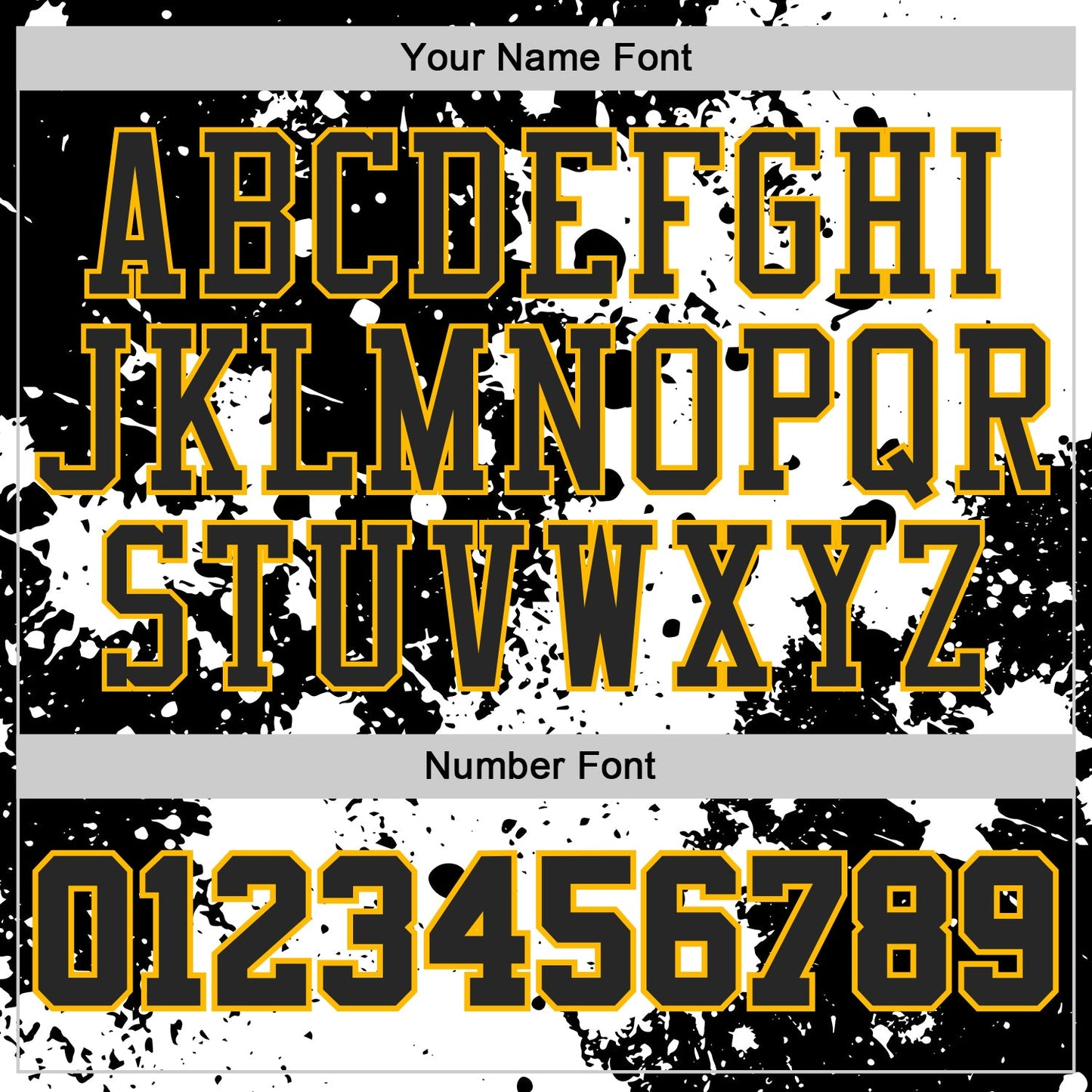 Custom White Black-Gold Paint Splatter Round Neck Sublimation Basketball Uniform Jersey view 4