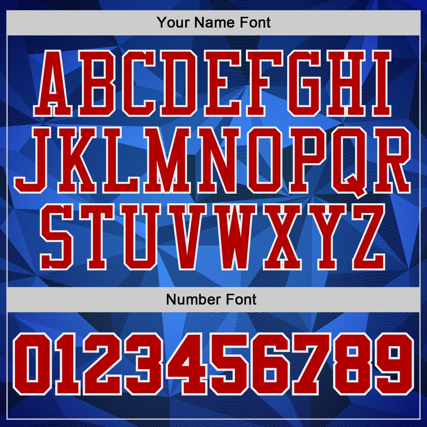 Custom Blue Red-White Diamond Shapes Geometric Round Neck Sublimation Basketball Uniform Jersey view 4