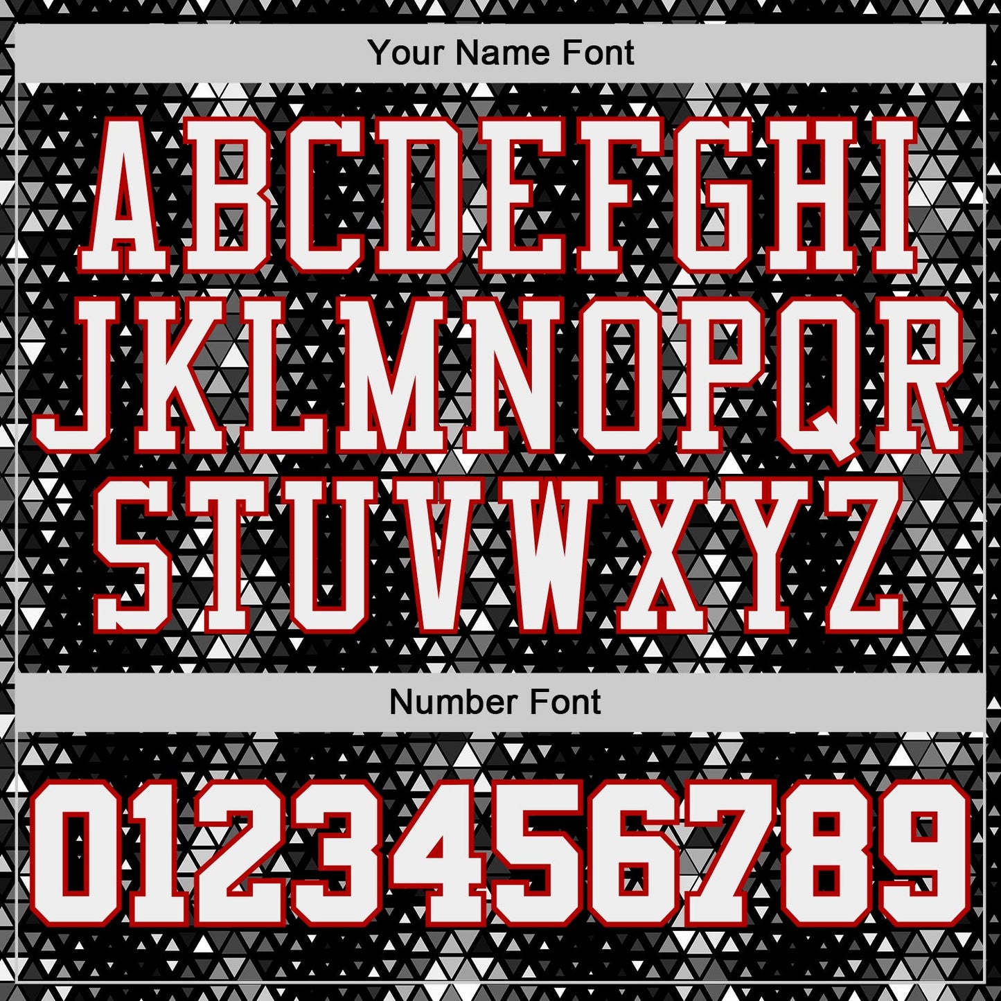 Custom Black White-Red Diamond Shapes Geometric Round Neck Sublimation Basketball Uniform Jersey view 4