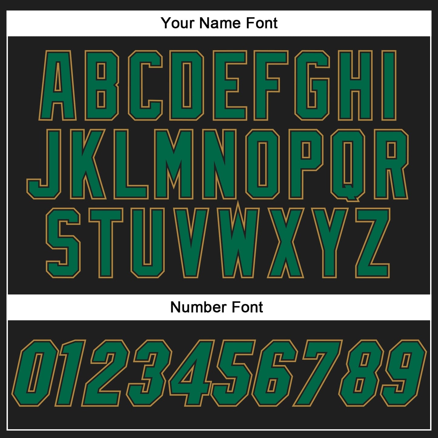 Custom Black Kelly Green-Old Gold Authentic Baseball Jersey view 5