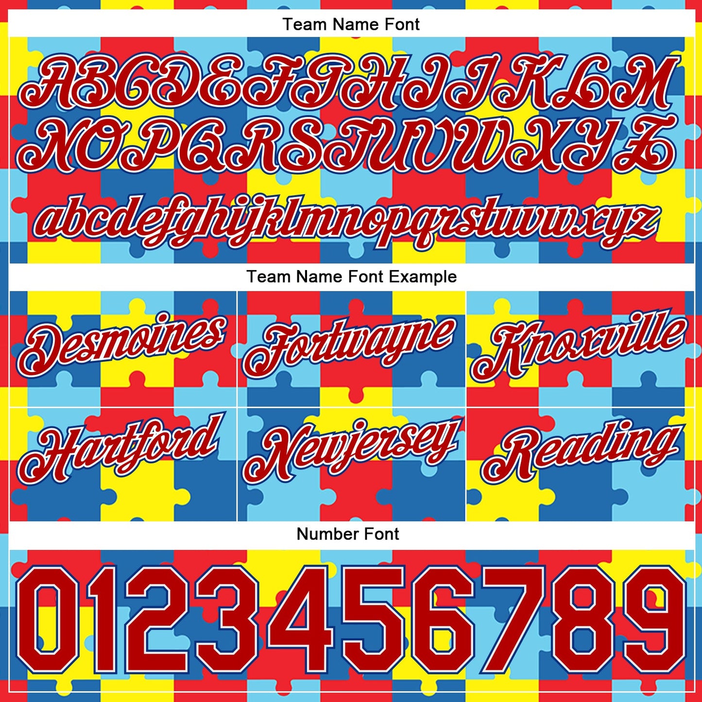 Custom Black Red-Royal 3D Pattern Design Autism Supporter Awareness Puzzle Pieces Authentic Basketball Shorts view 3