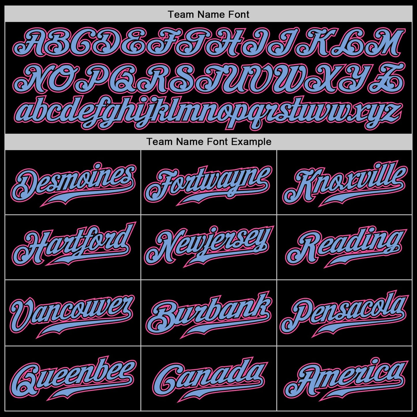 Custom Black Light Blue Pinstripe Pink-Light Blue Authentic Baseball Jersey view 5