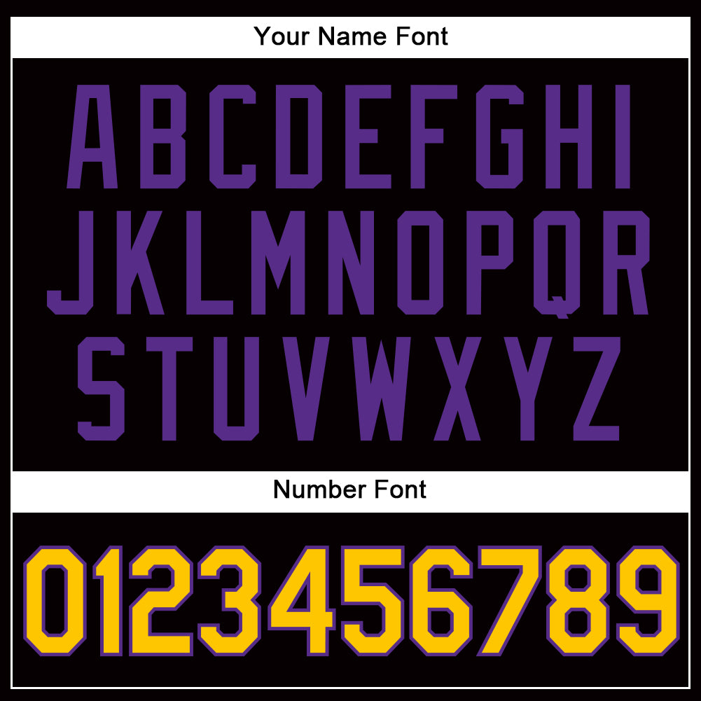 Custom Black Gold-Purple Rainbow Colored Hand For Pride LGBT Authentic Baseball Jersey view 6