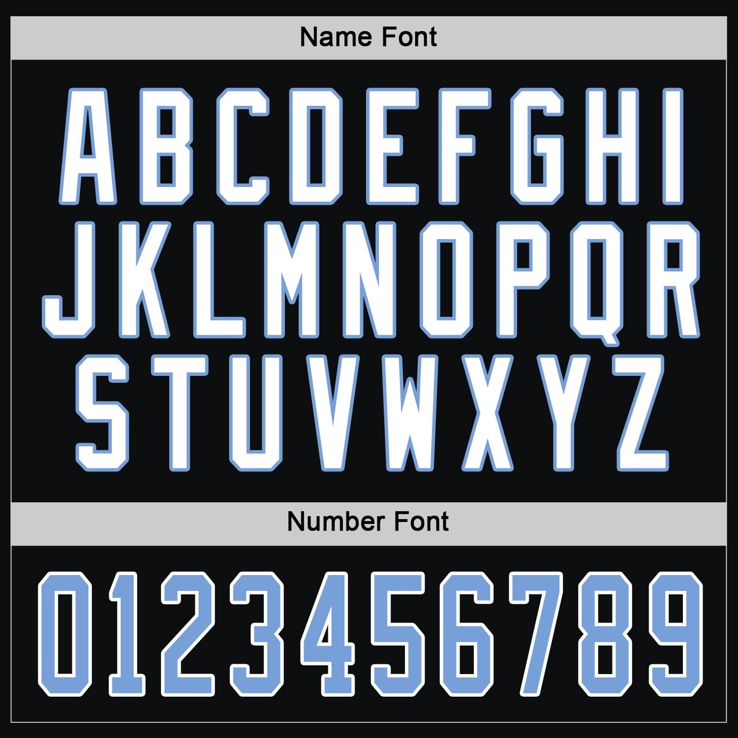 Custom Black Light Blue-White Hockey Jersey view 4