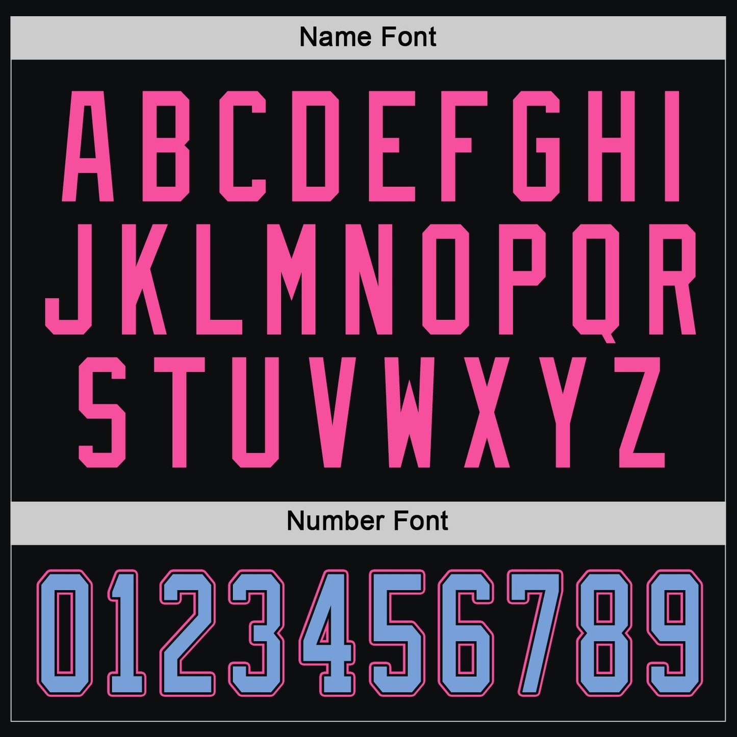 Custom Black Light Blue-Pink Hockey Jersey view 4