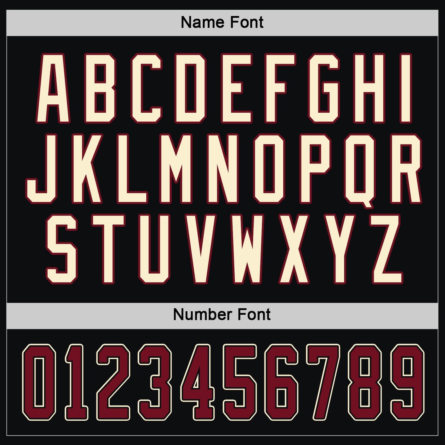 Custom Black Crimson-Cream Hockey Jersey view 4