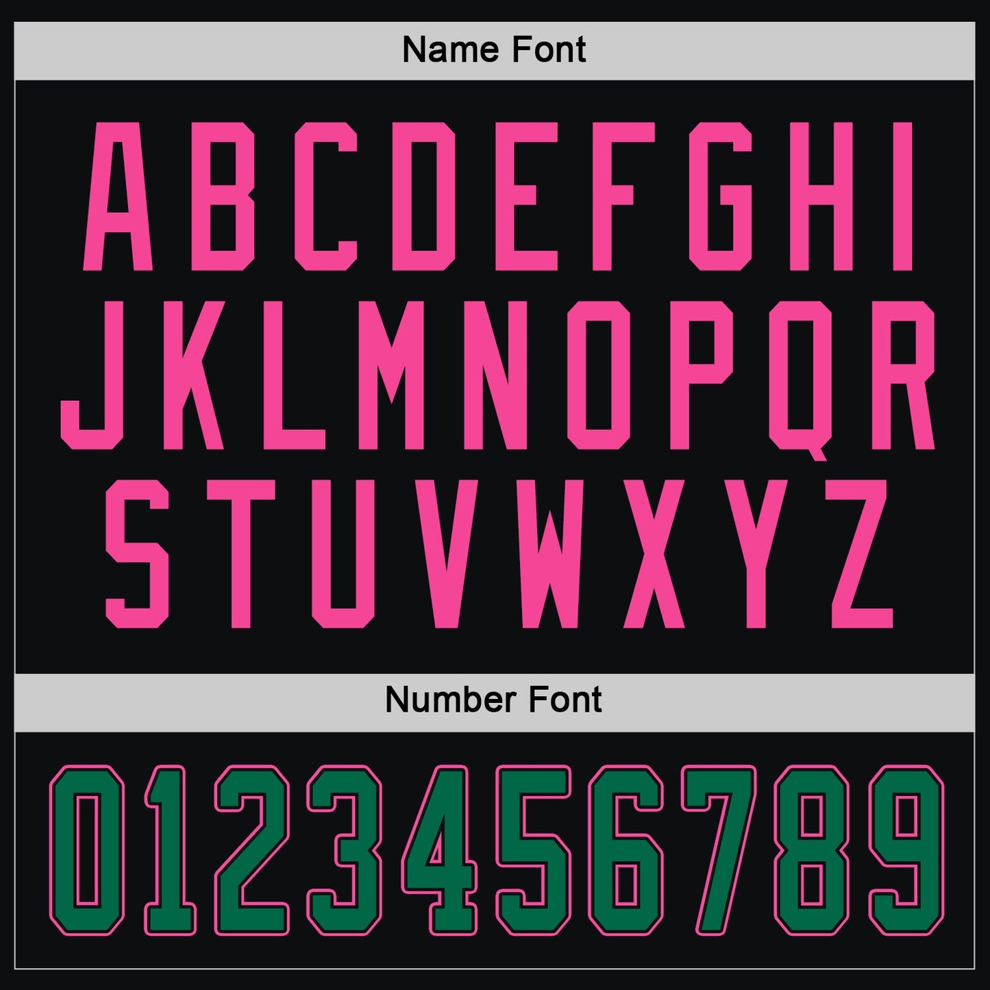 Custom Black Kelly Green-Pink Hockey Jersey view 4
