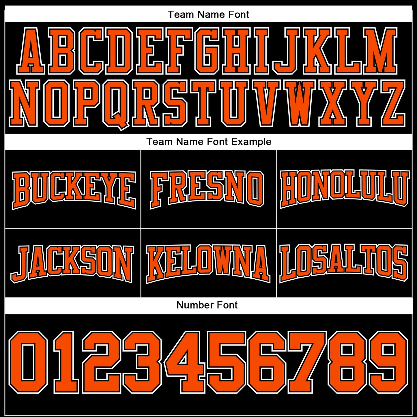 Custom Stitched Black Orange-White Football Pullover Sweatshirt Hoodie view 3