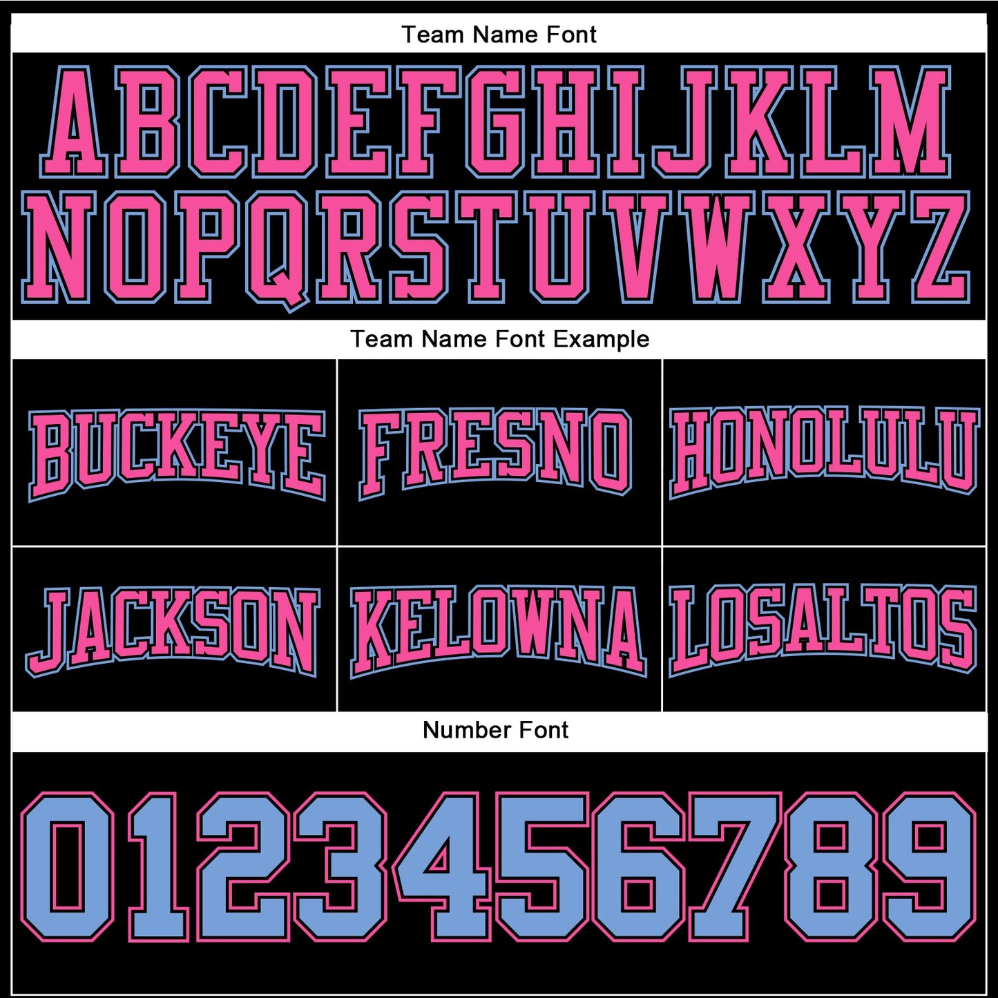 Custom Stitched Black Light Blue-Pink Football Pullover Sweatshirt Hoodie view 3