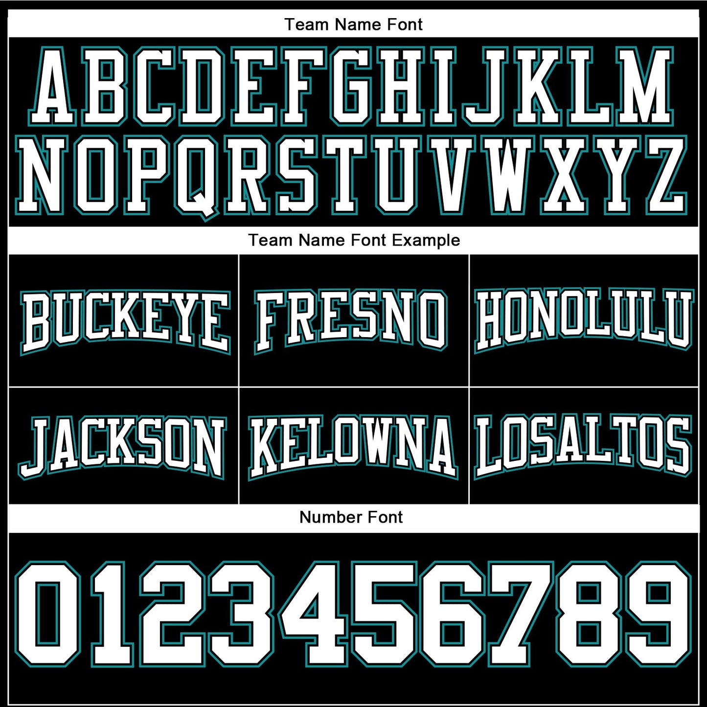 Custom Stitched Black White-Aqua Football Pullover Sweatshirt Hoodie view 3
