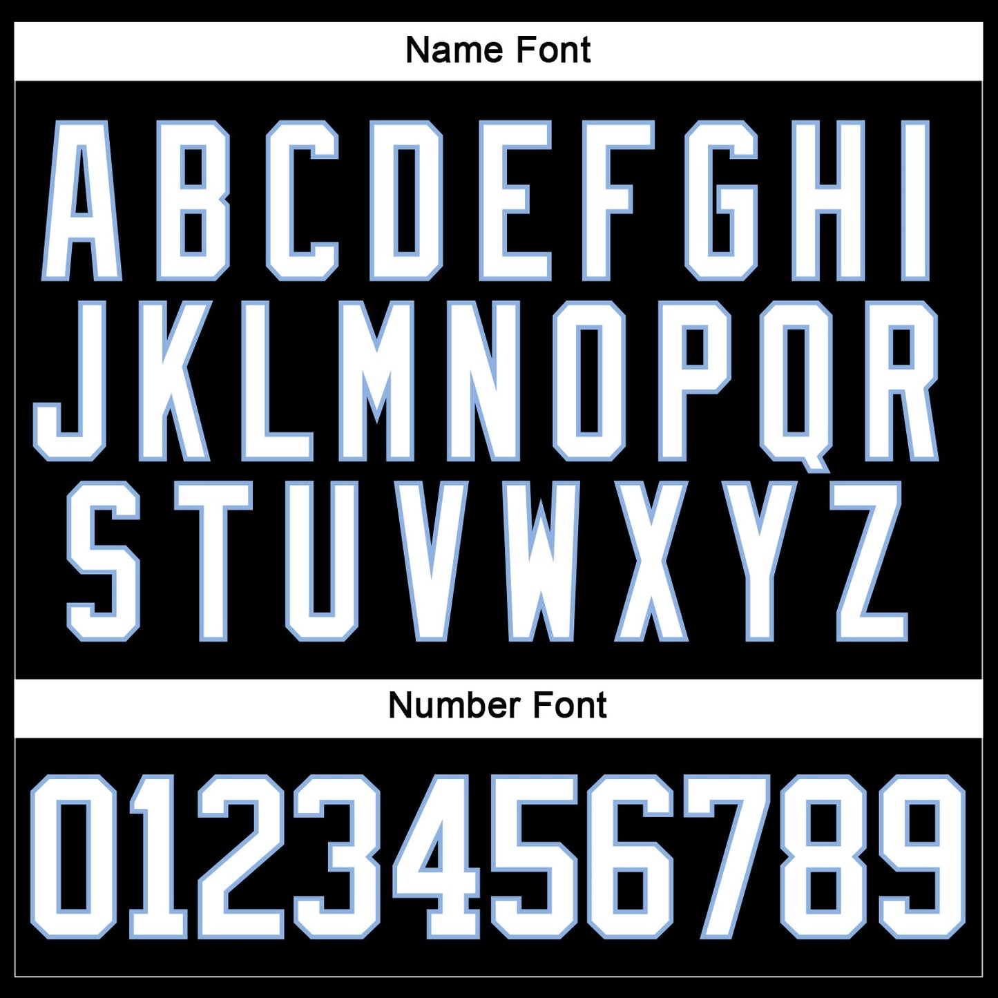 Custom Black White-Light Blue Hockey Lace Neck Jersey view 5