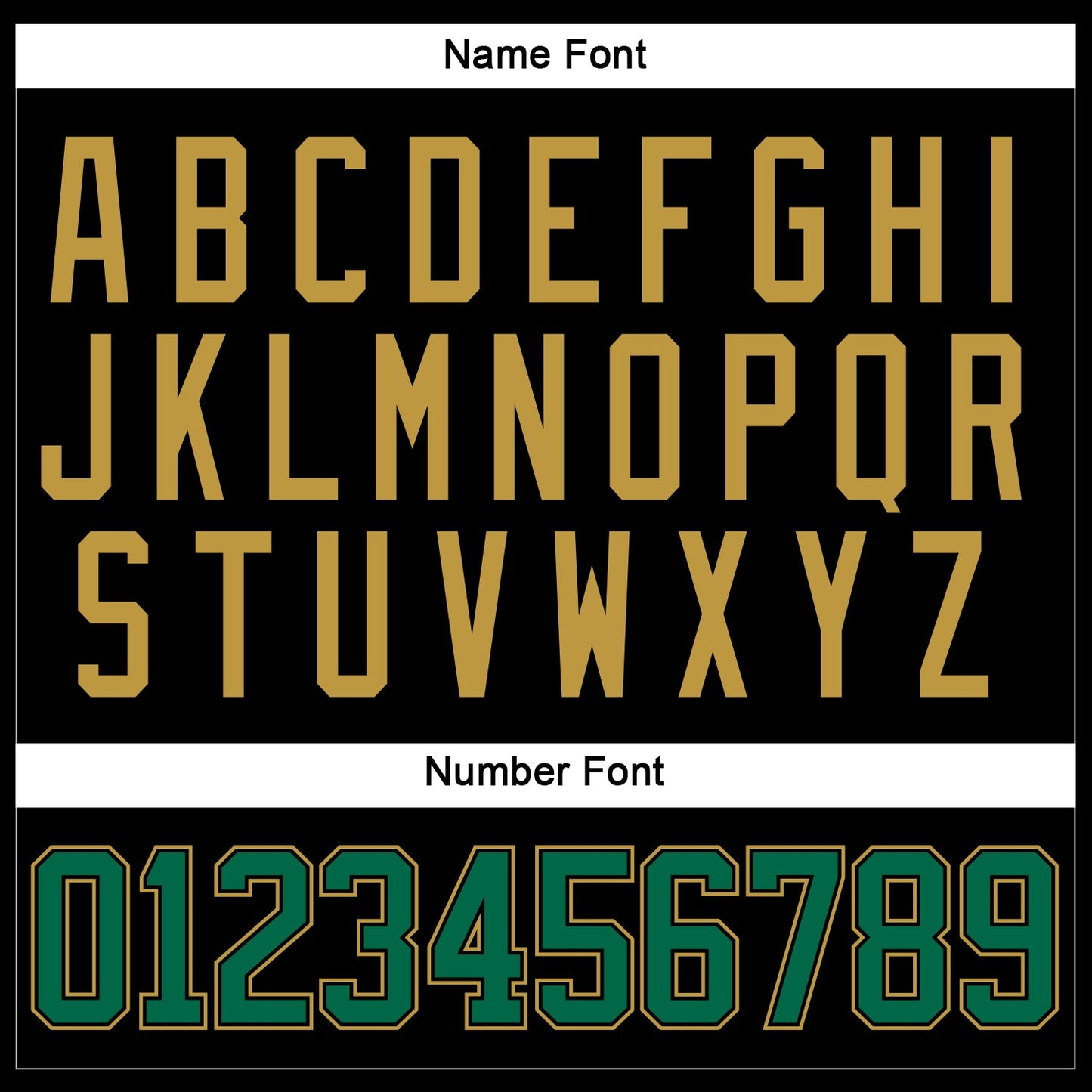 Custom Black Kelly Green-Old Gold Hockey Lace Neck Jersey view 5