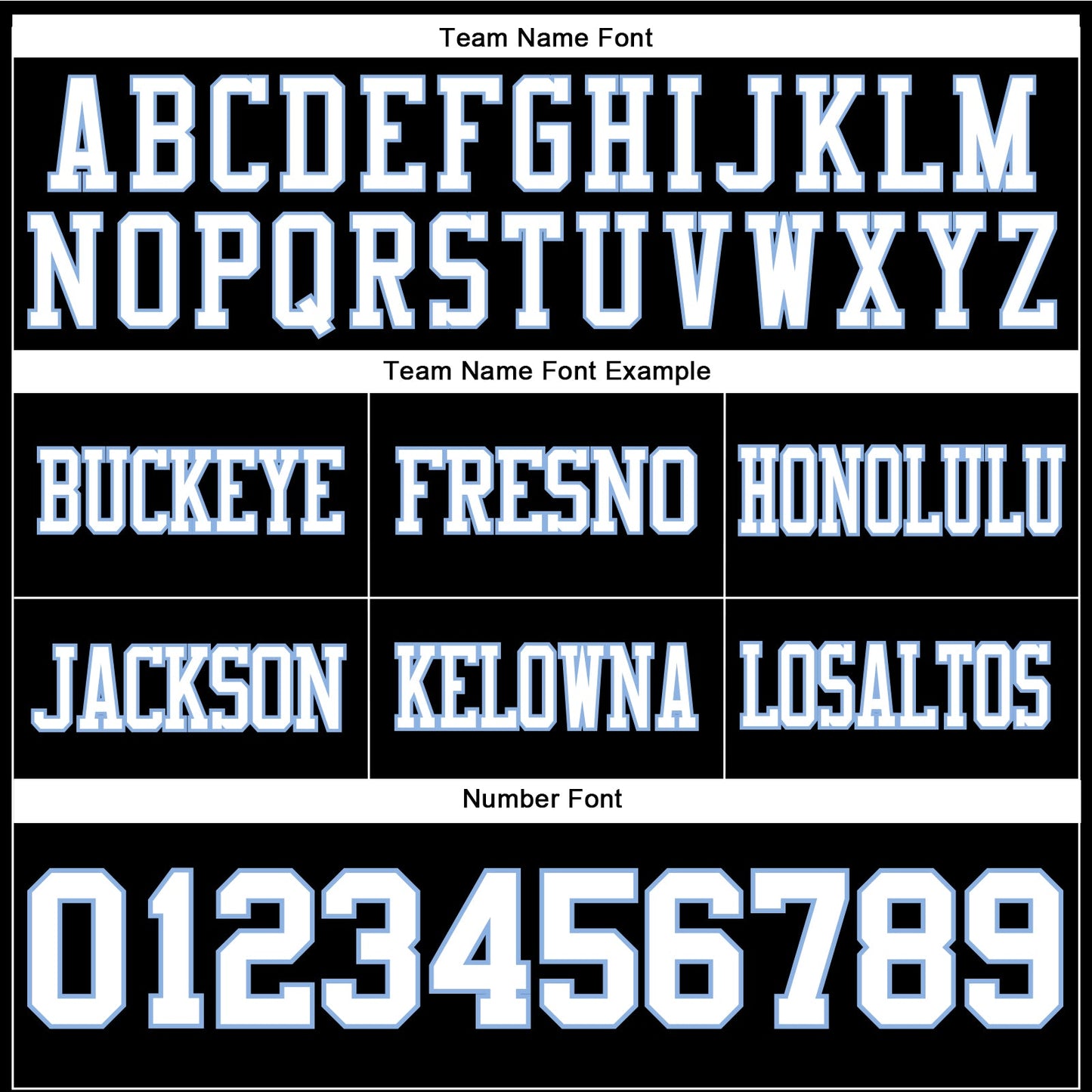 Custom Black White-Light Blue Authentic Football Jersey view 3