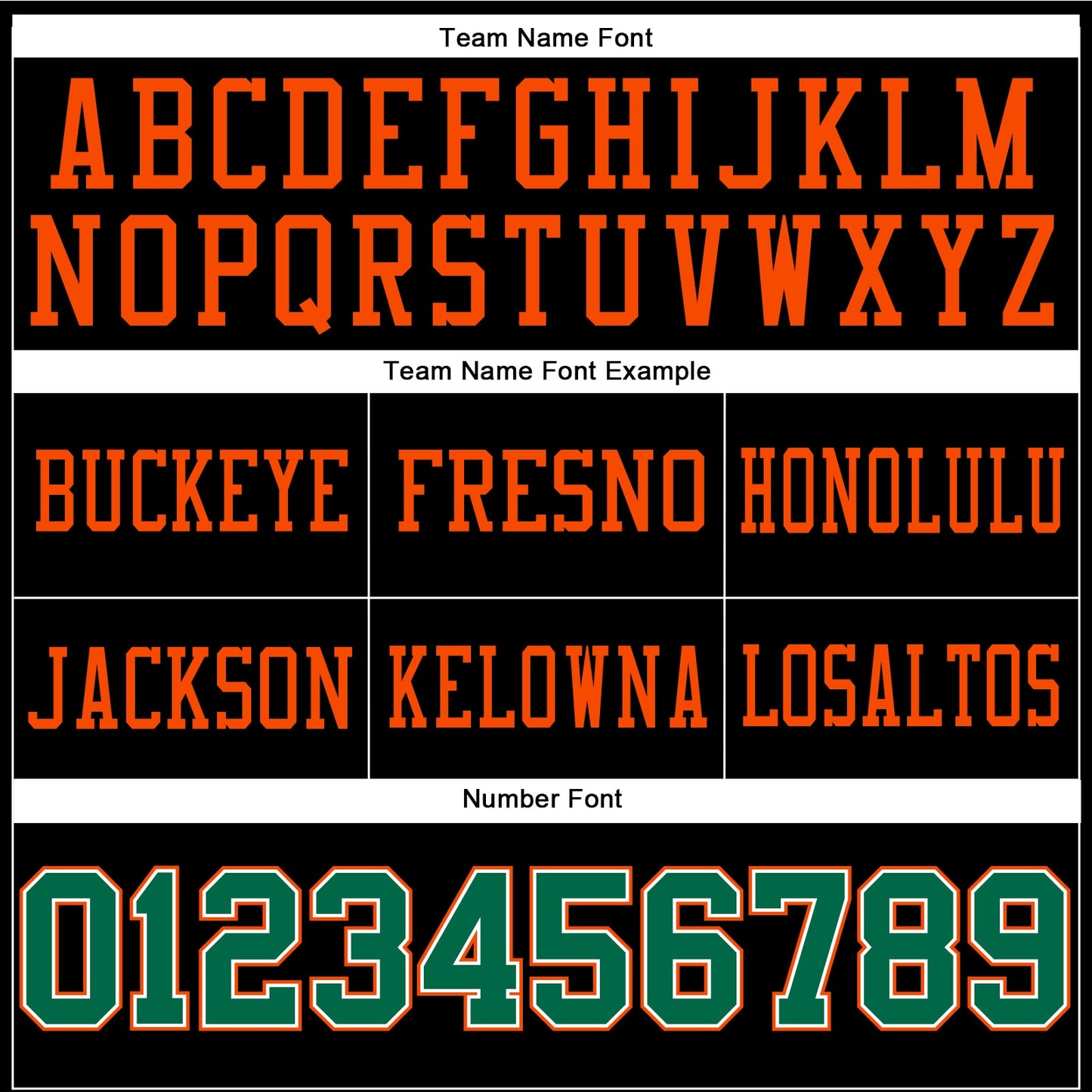 Custom Black Kelly Green-Orange Authentic Football Jersey view 3
