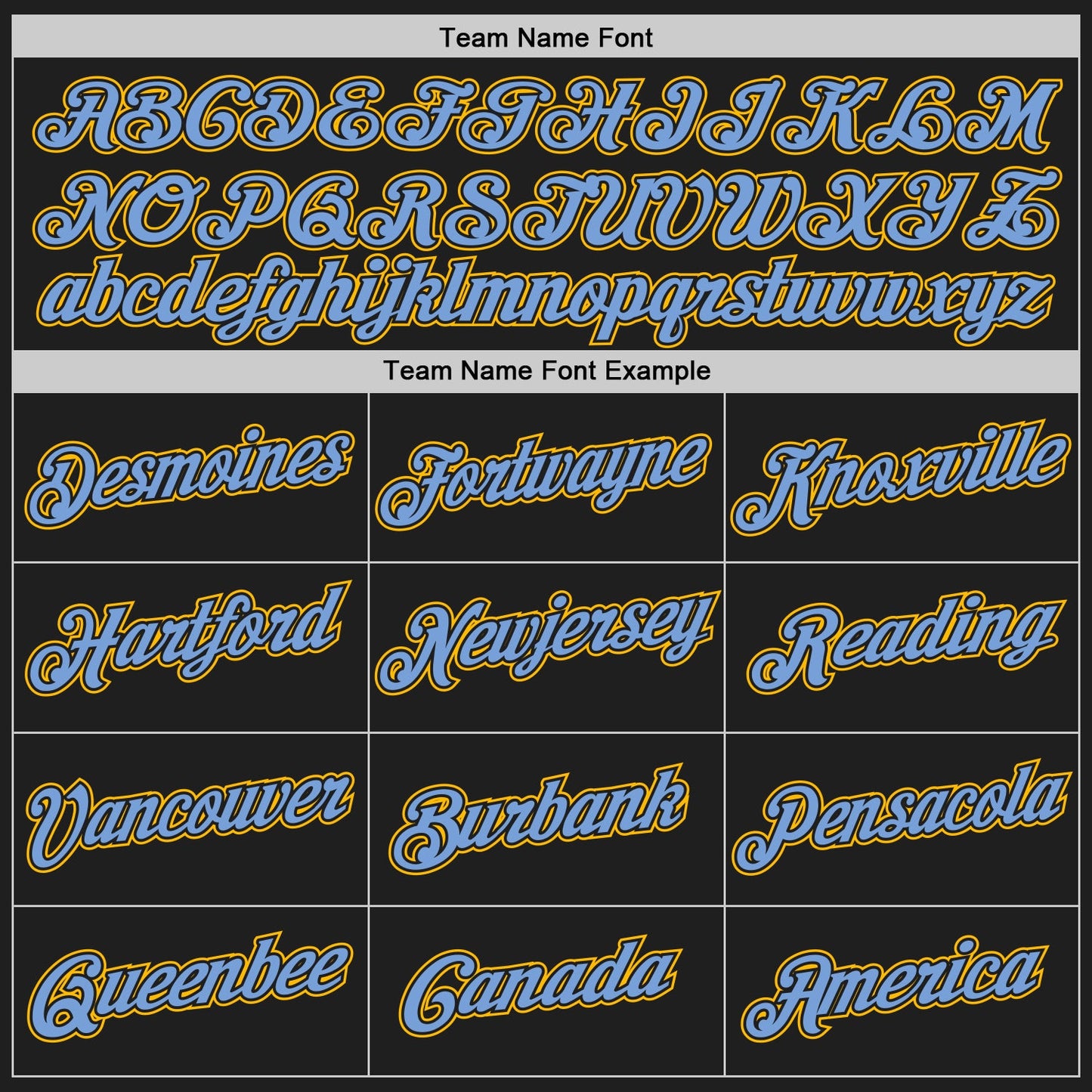 Custom Black Light Blue-Gold Authentic Throwback Basketball Jersey view 5