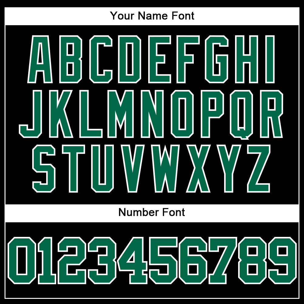 Custom Black Kelly Green-White Mesh Authentic Throwback Baseball Jersey view 5
