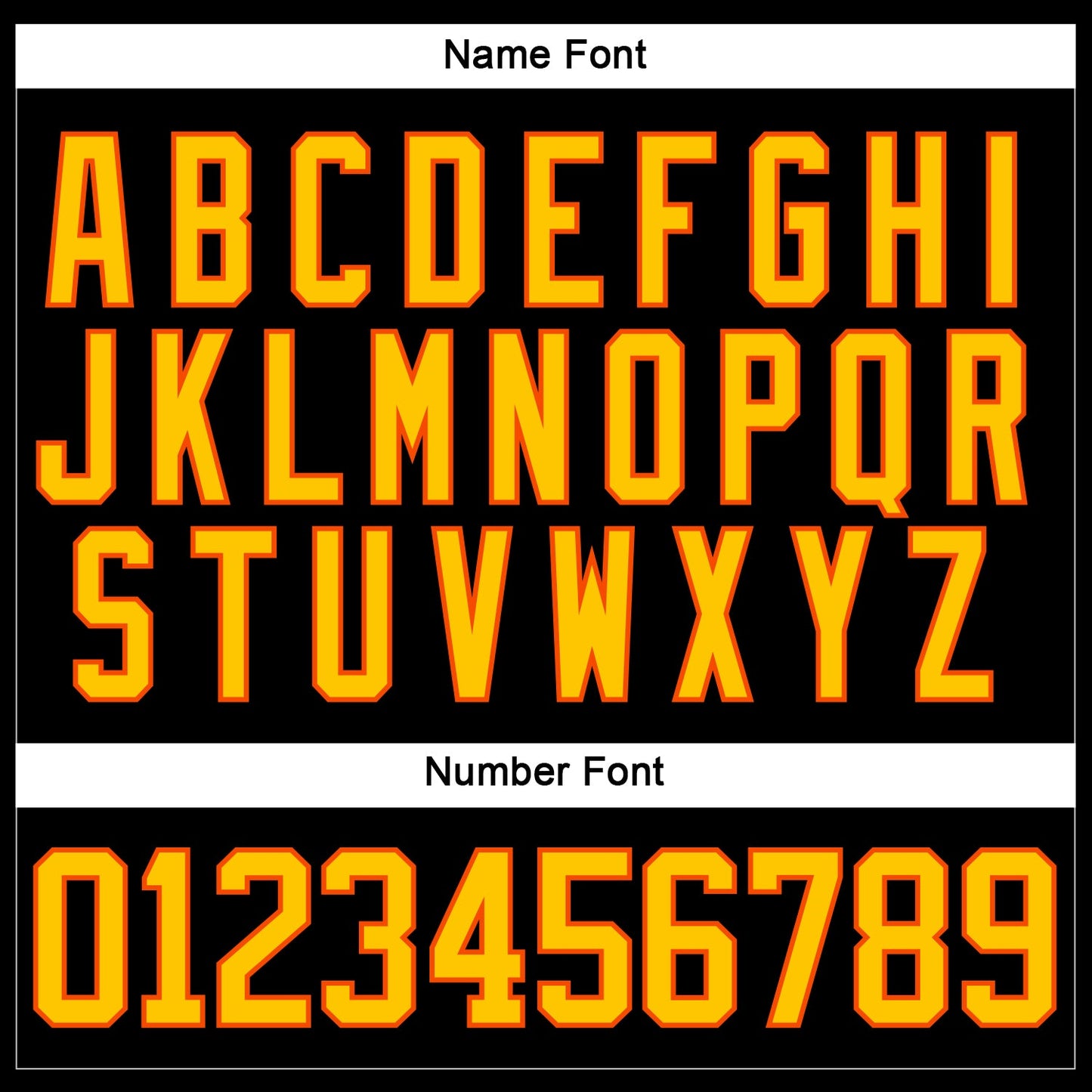 Custom Black Yellow-Orange Hockey Lace Neck Jersey view 5