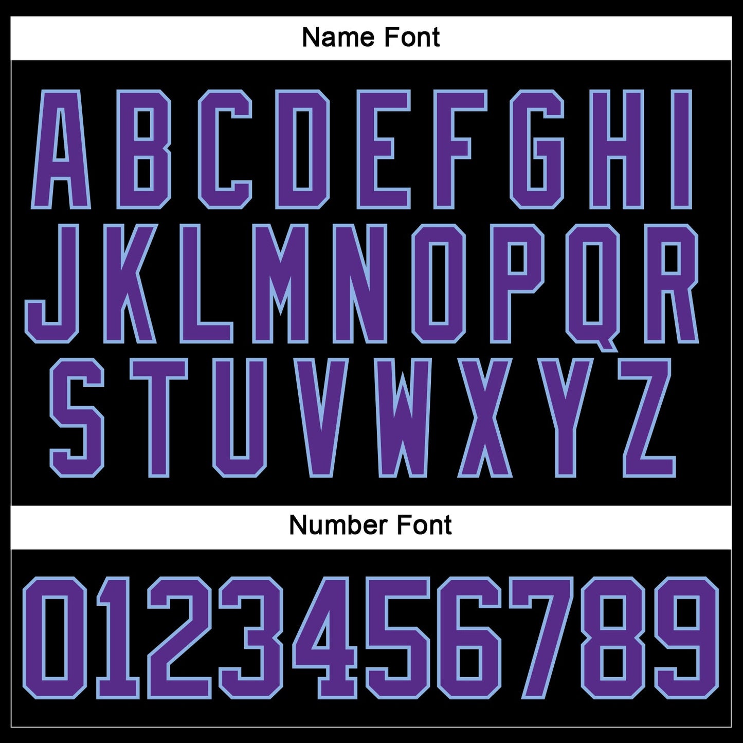 Custom Black Purple-Light Blue Hockey Lace Neck Jersey view 5