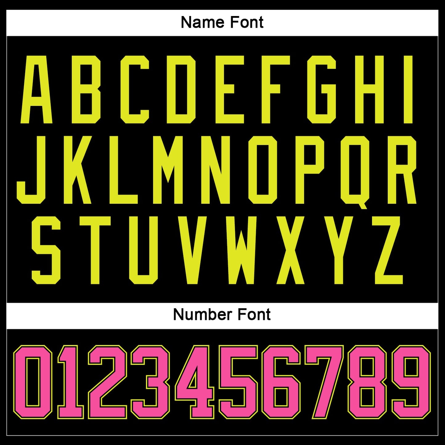 Custom Black Pink-Neon Yellow Hockey Lace Neck Jersey view 5