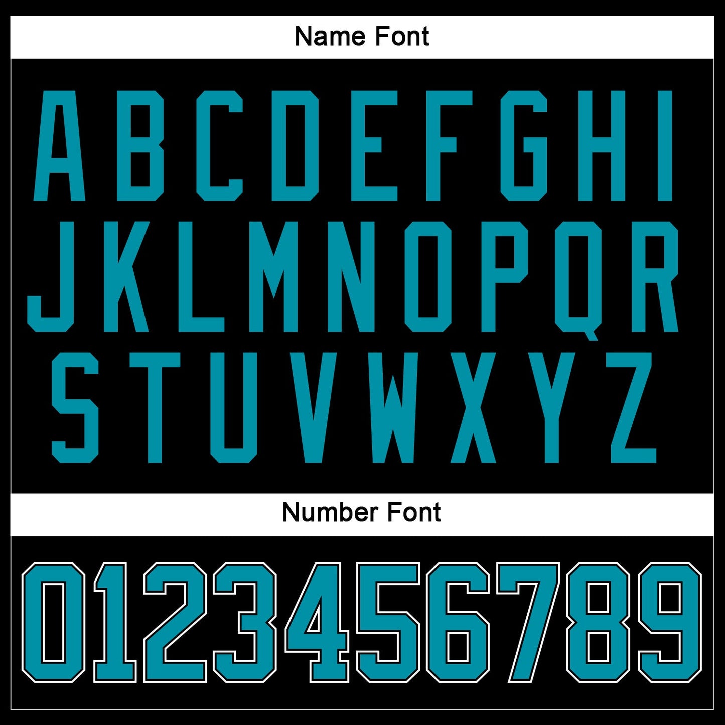 Custom Black Teal-White Hockey Jersey view 5