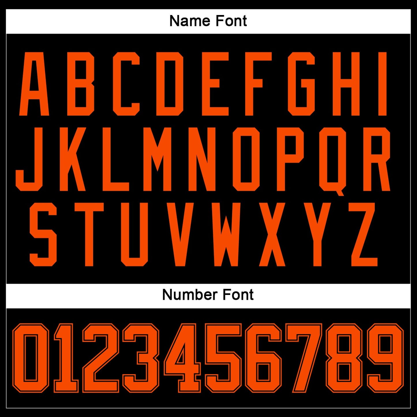Custom Black Orange Hockey Jersey view 5