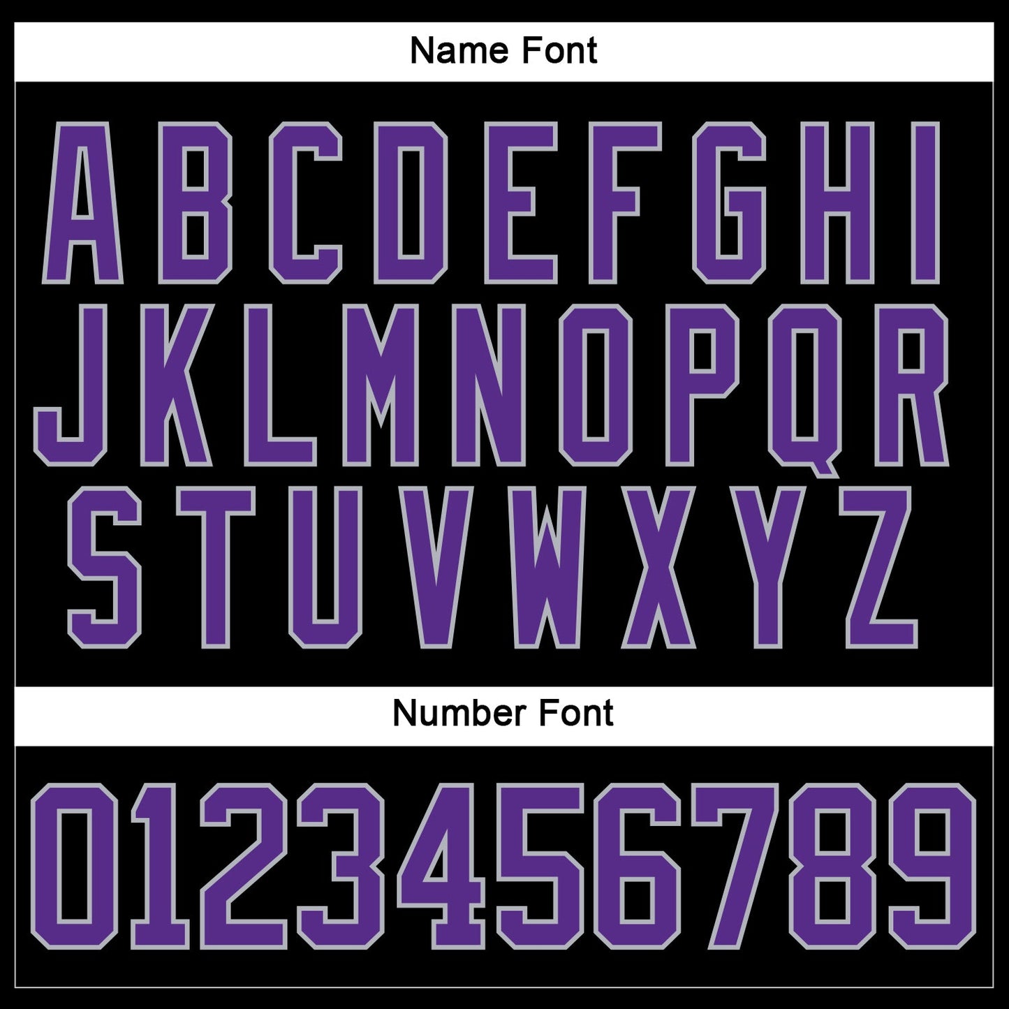 Custom Black Purple-Gray Hockey Jersey view 5