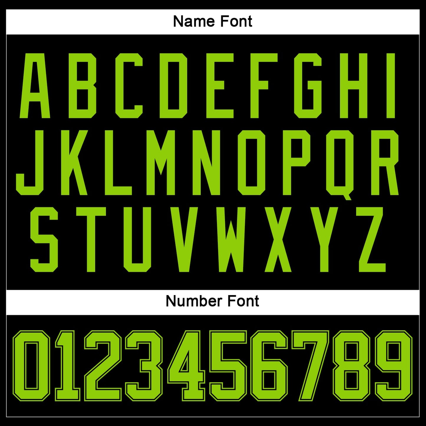 Custom Black Neon Green Hockey Jersey view 5