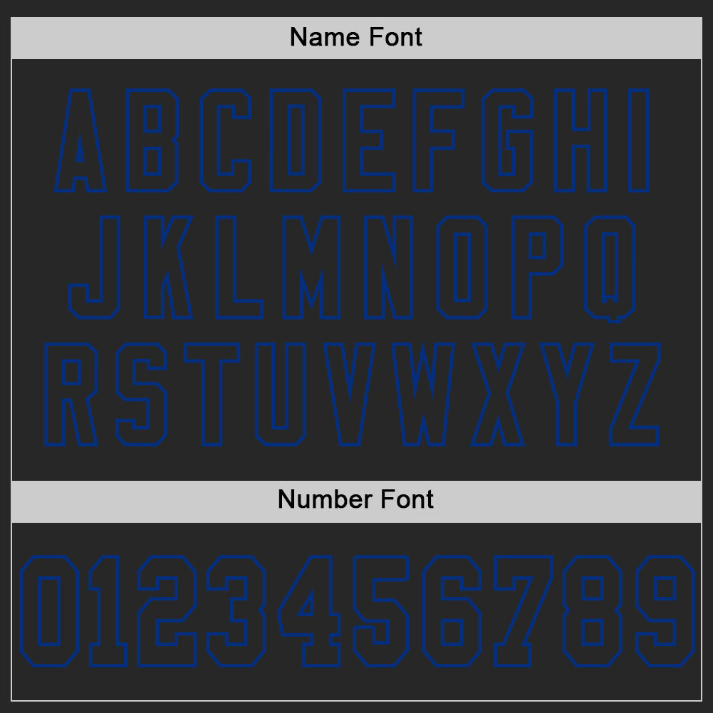 Custom Black Royal Mesh Authentic Football Jersey view 4